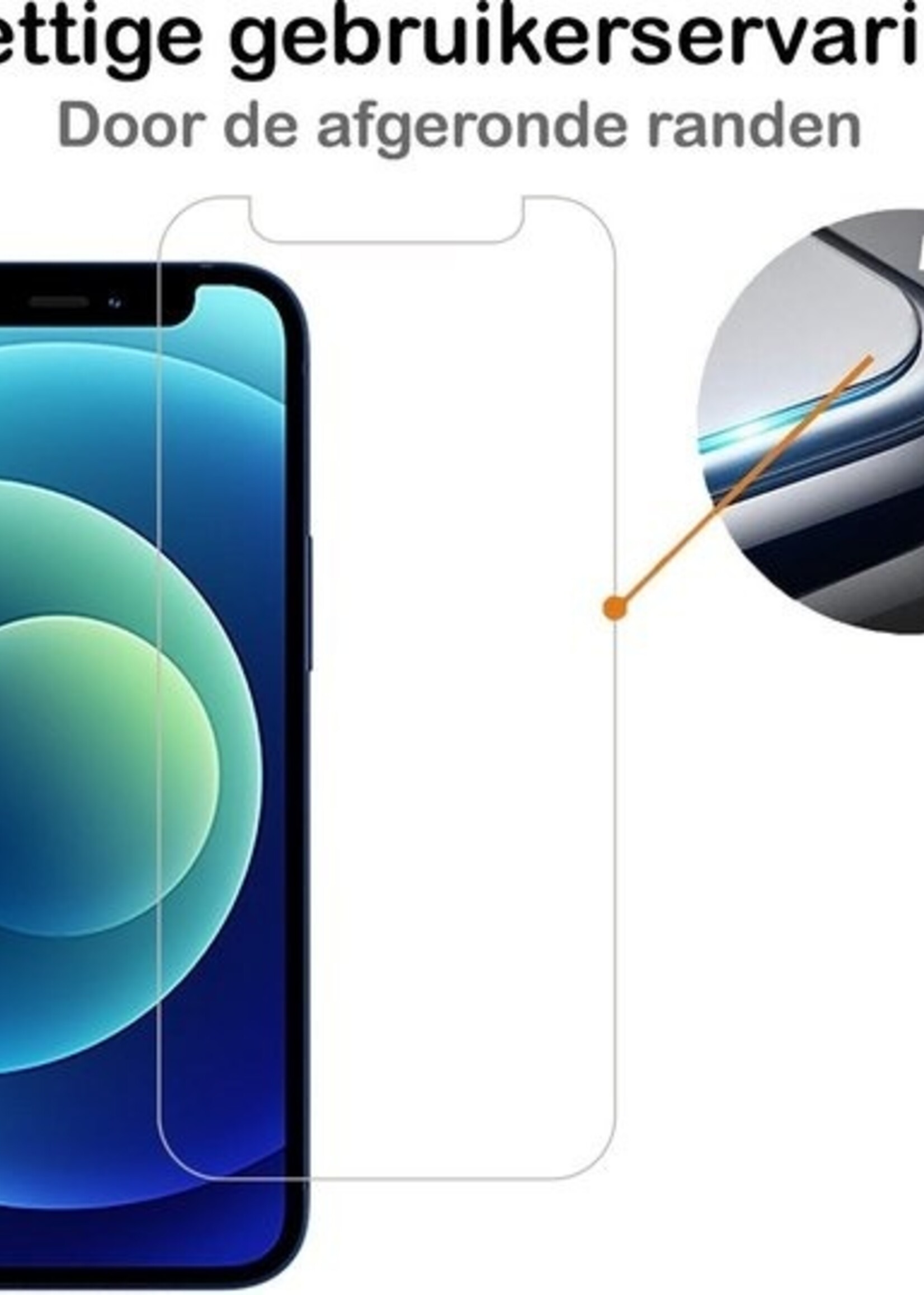 LUQ LUQ iPhone 12 Pro Hoesje Siliconen Wit En 2x Screenprotector