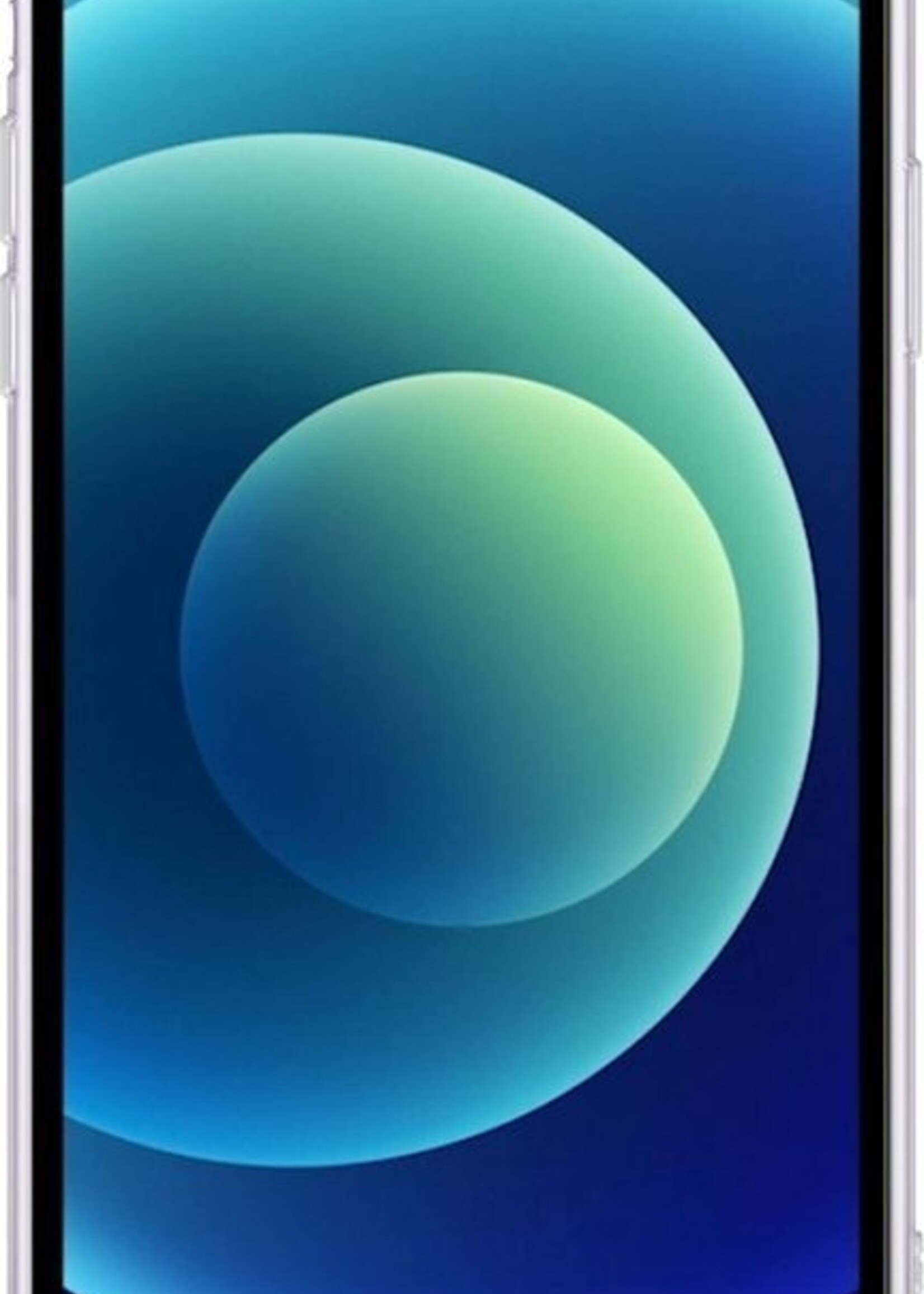 LUQ LUQ iPhone 12 Mini Hoesje Siliconen Transparant En Screenprotector Full Cover