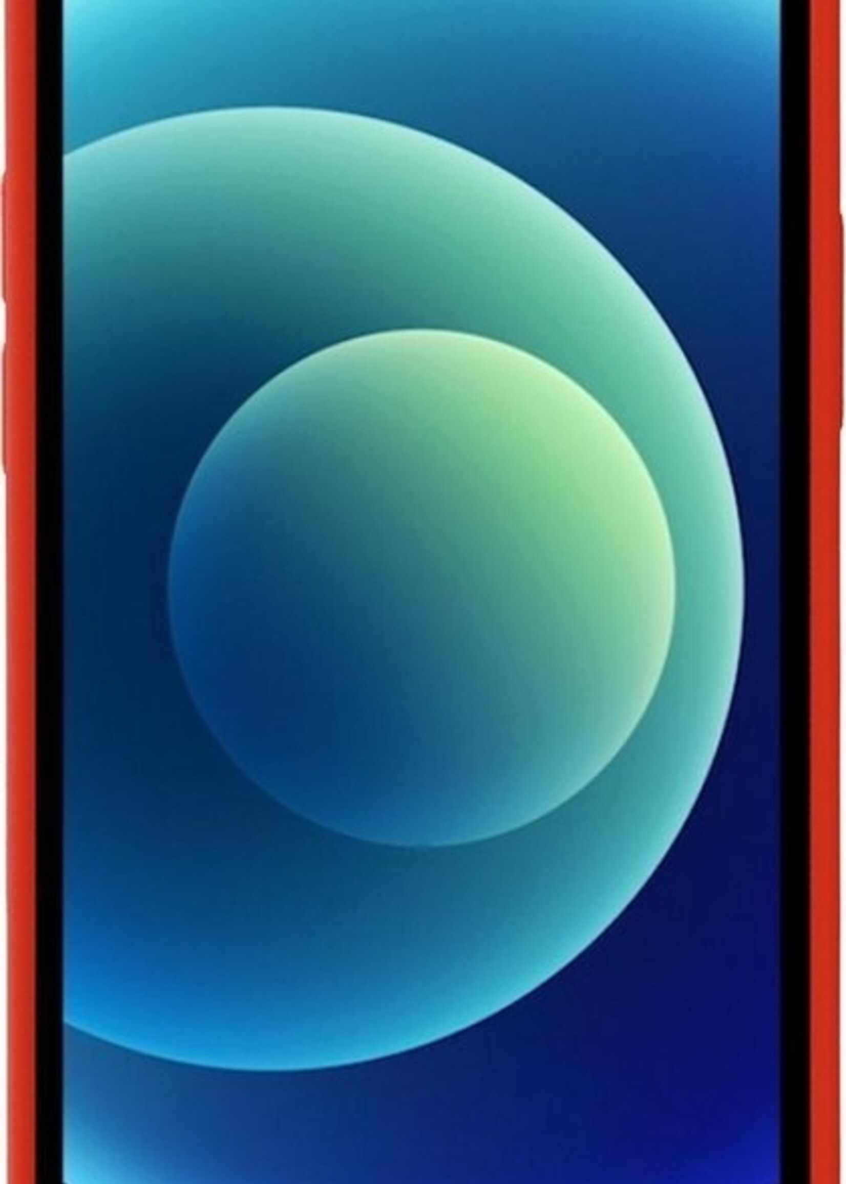 LUQ LUQ iPhone 12 Pro Max Hoesje Siliconen Rood En 2x Screenprotector Full Cover