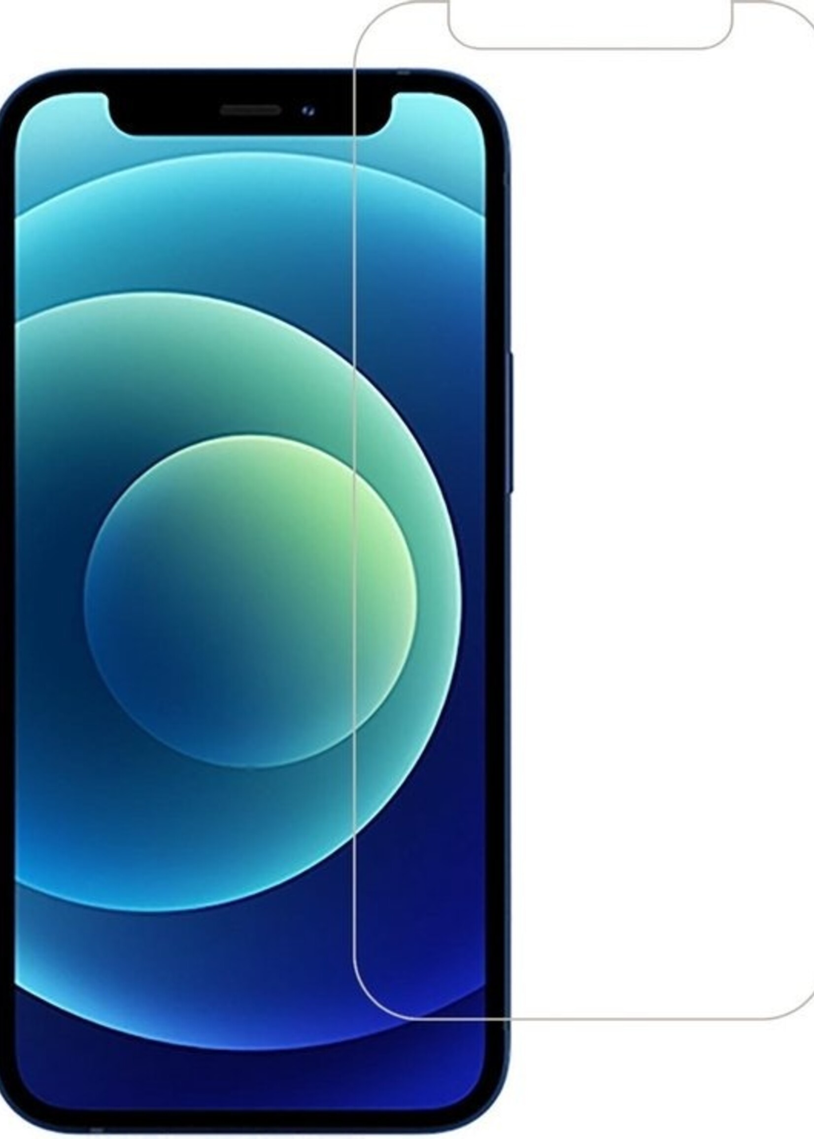 LUQ LUQ iPhone 12 Pro Max Hoesje Siliconen Groen En 2x Screenprotector