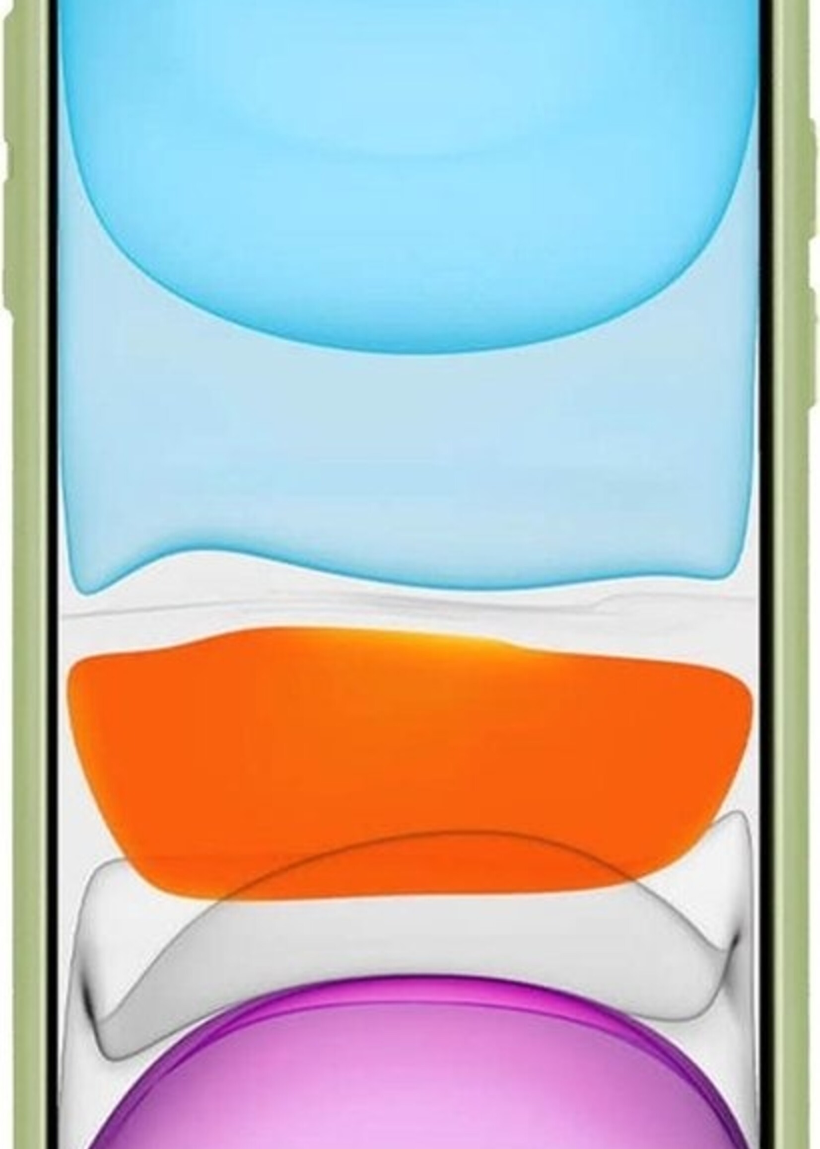 LUQ LUQ iPhone 11 Pro Max Hoesje Siliconen Case Met 2x Screenprotector - Groen