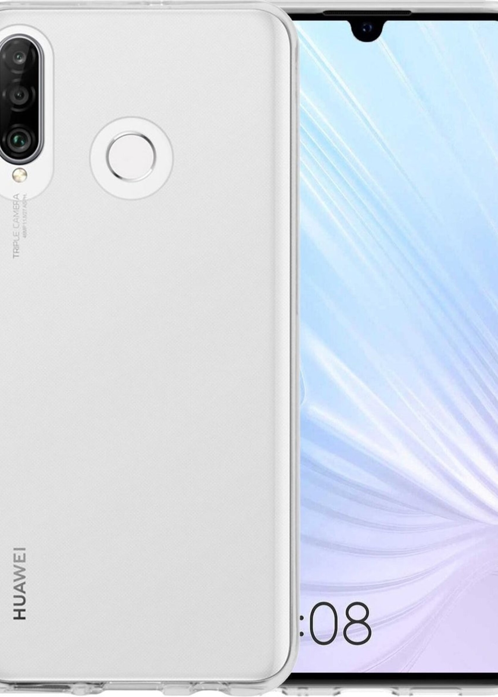 LUQ LUQ Huawei lite P30 hoesje siliconen - Transparant