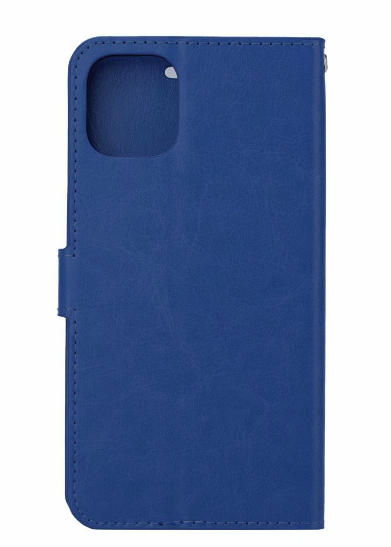 LUQ LUQ iPhone 11 Hoesje Bookcase - Donkerblauw