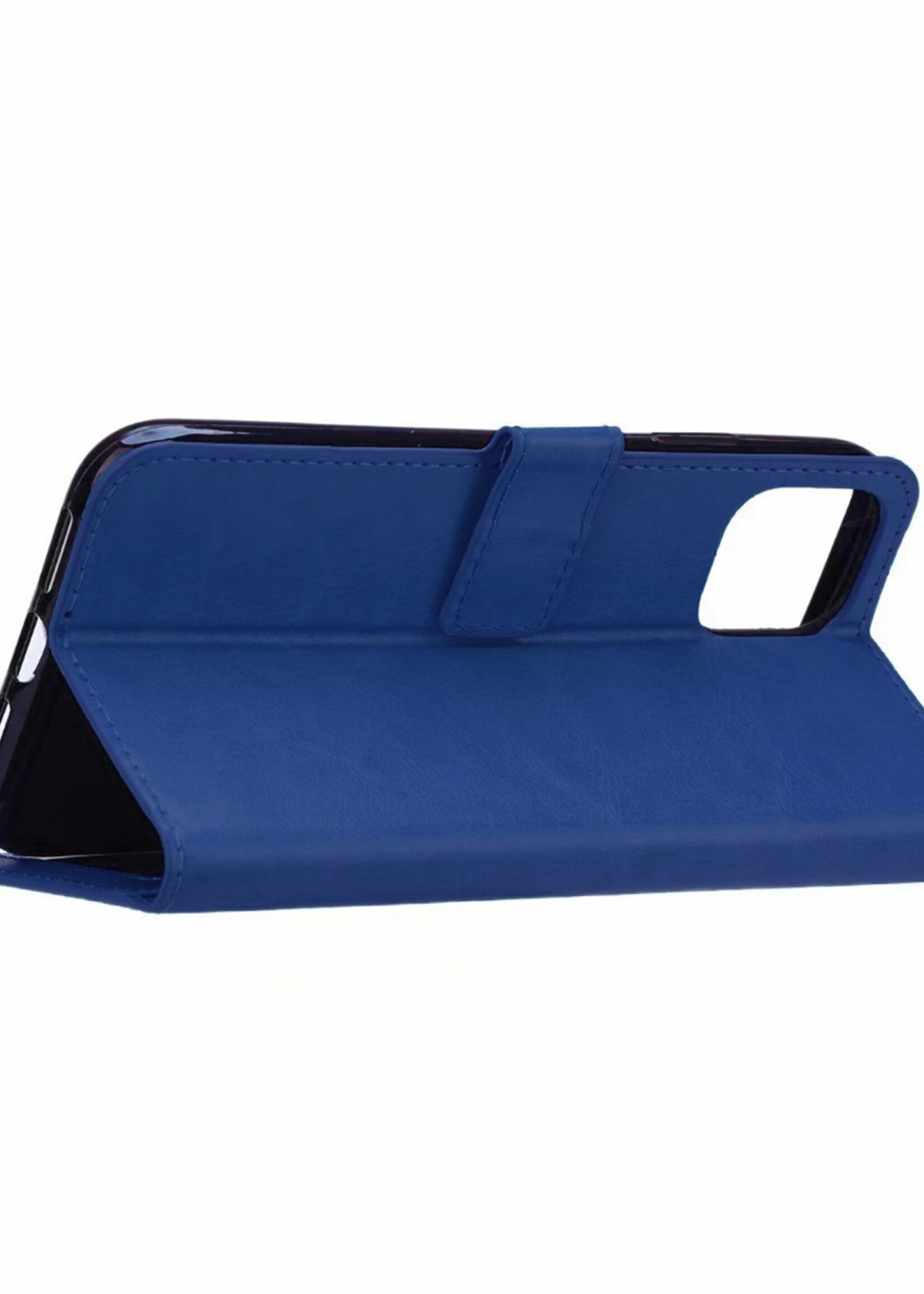 LUQ LUQ iPhone 11 Pro Hoesje Bookcase - Donkerblauw