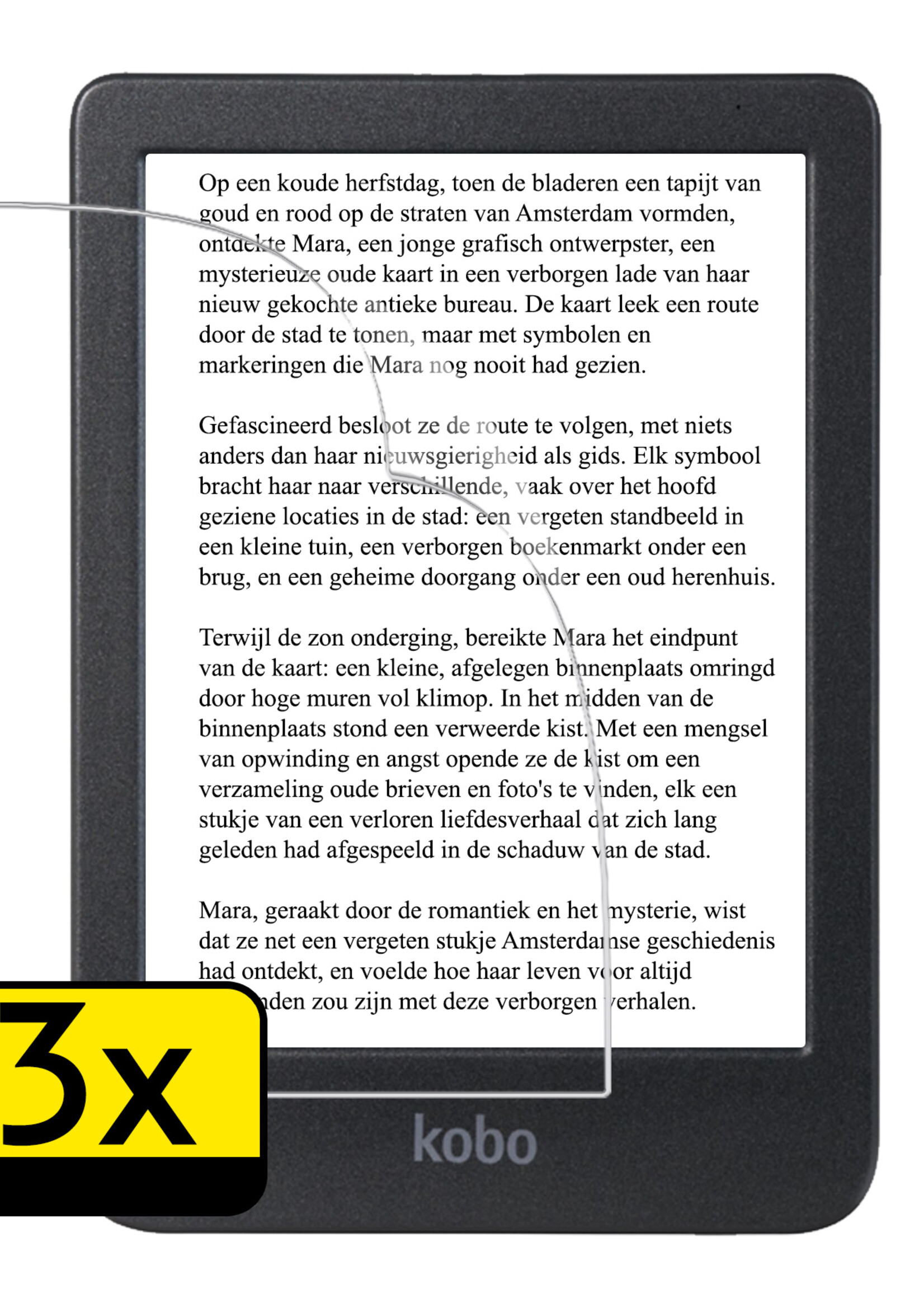 LUQ LUQ Kobo Clara 2E Schermfolie - 3 PACK