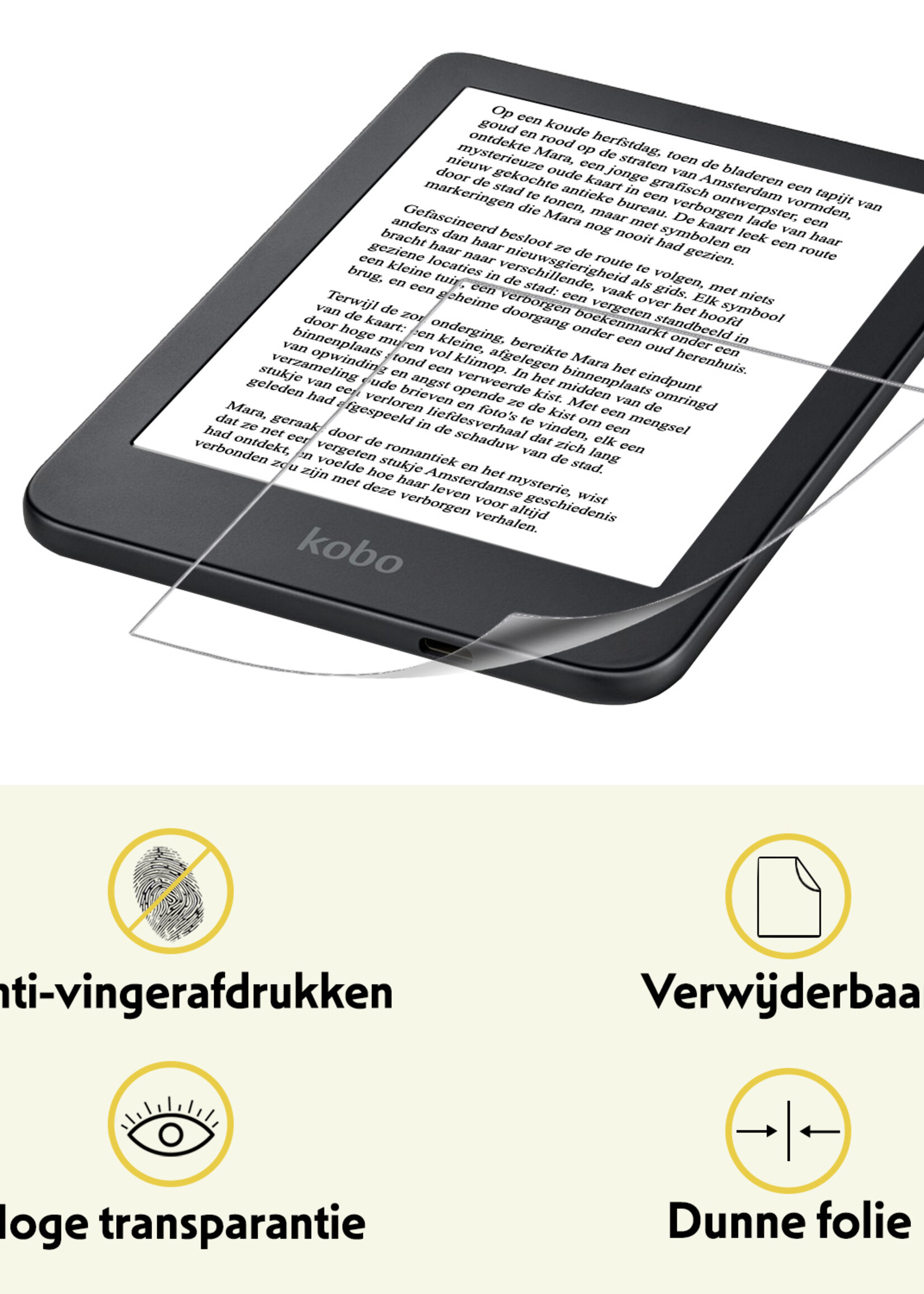 LUQ LUQ Kobo Clara 2E Schermfolie - 3 PACK