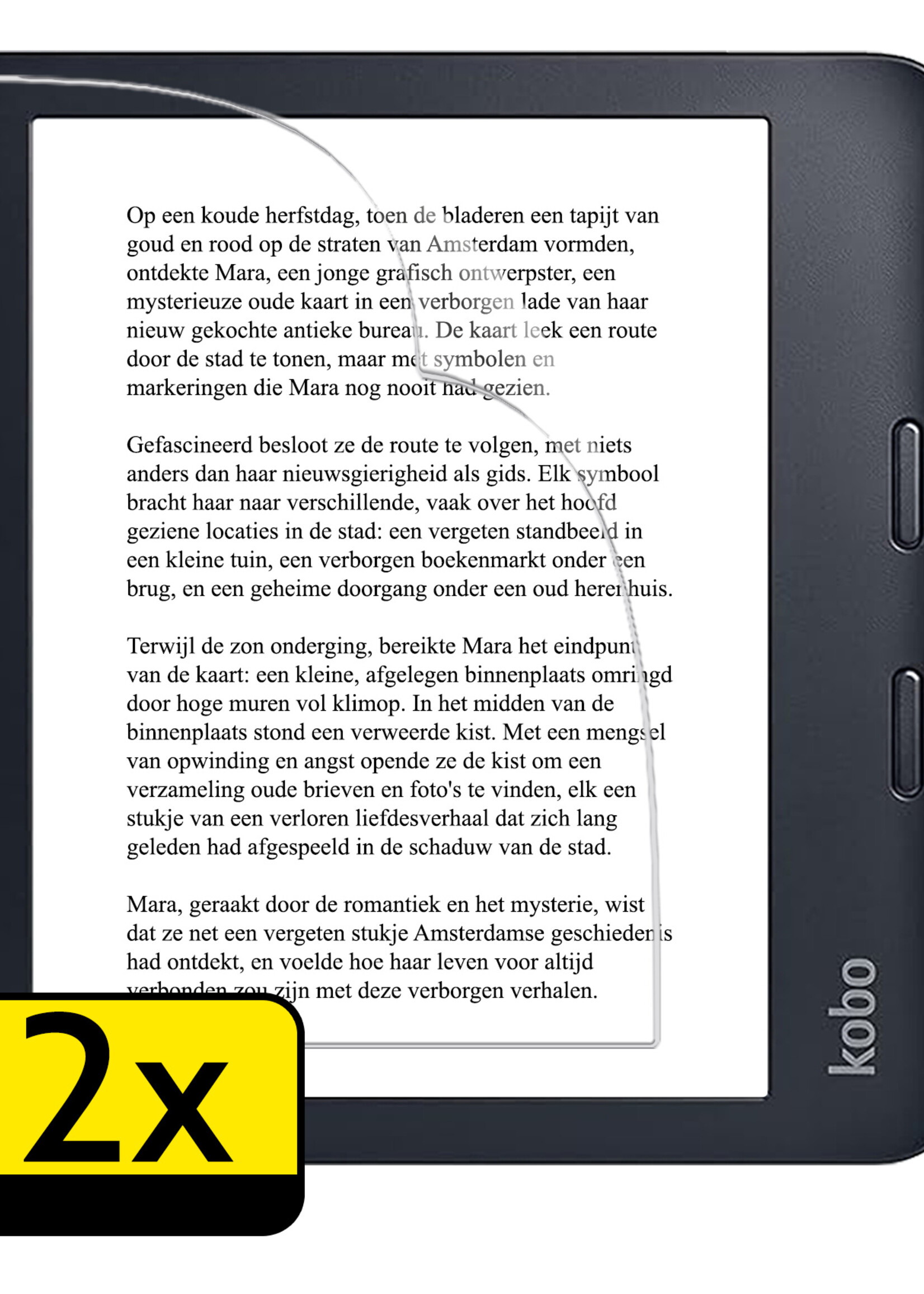 LUQ LUQ Kobo Libra 2 Schermfolie - 2 PACK
