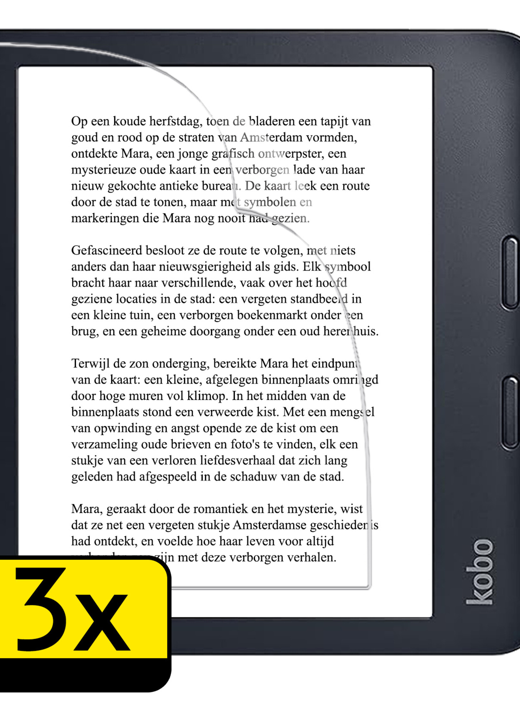 LUQ LUQ Kobo Libra 2 Schermfolie - 3 PACK