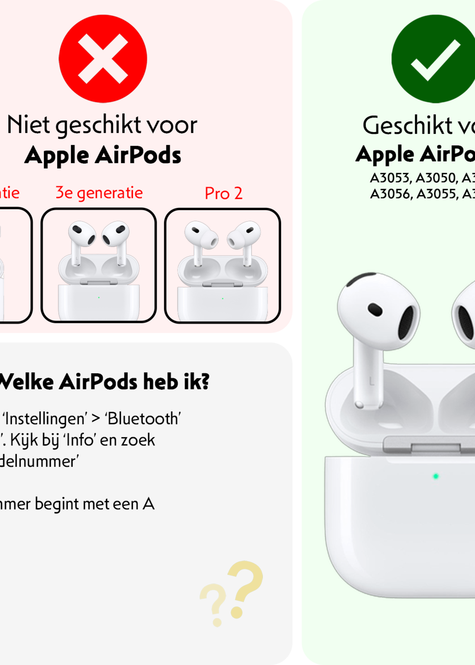 LUQ LUQ Siliconen Hoesje Voor Apple AirPods 4 - Grijs