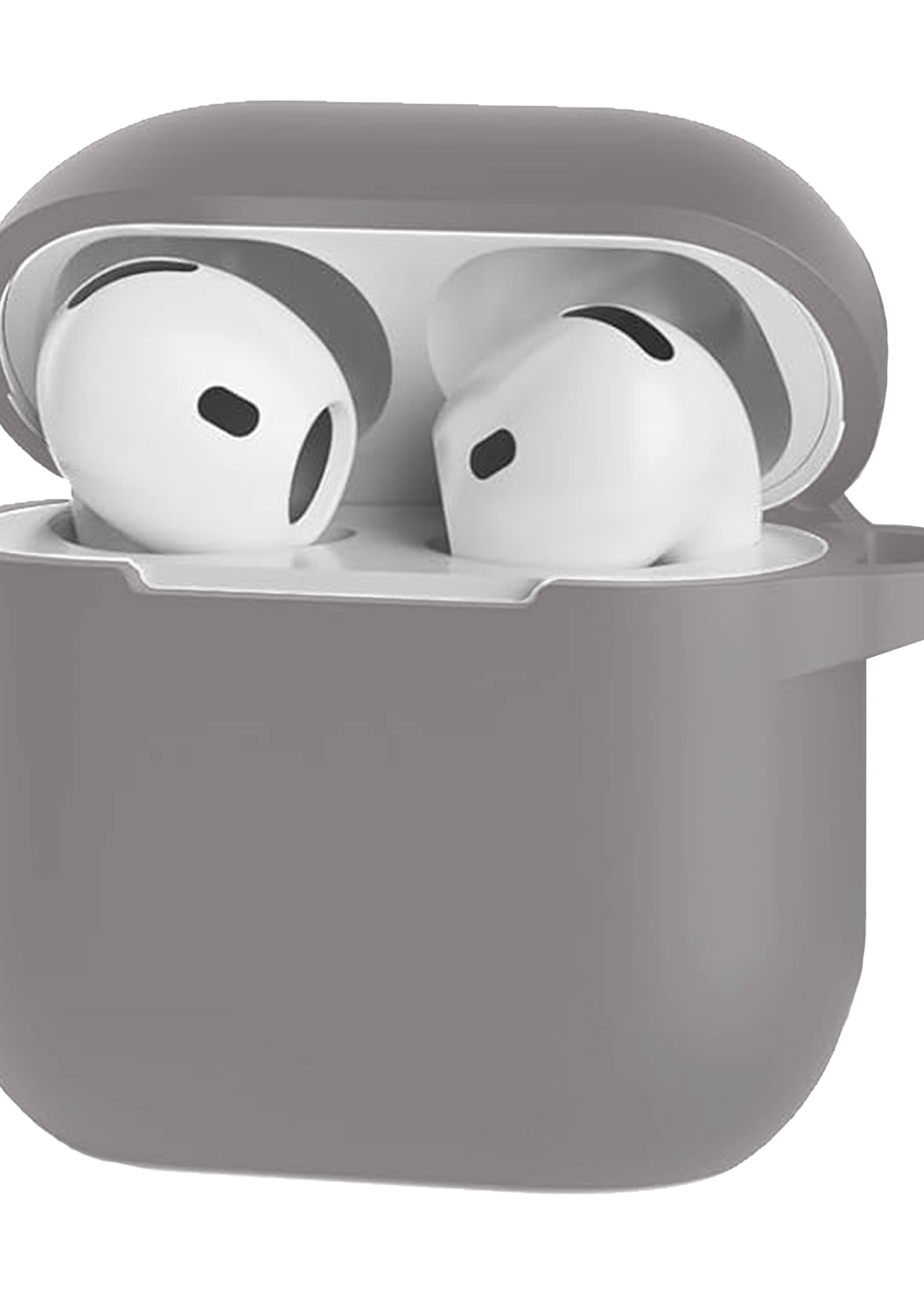 LUQ LUQ Siliconen Hoesje Voor Apple AirPods 4 - Grijs