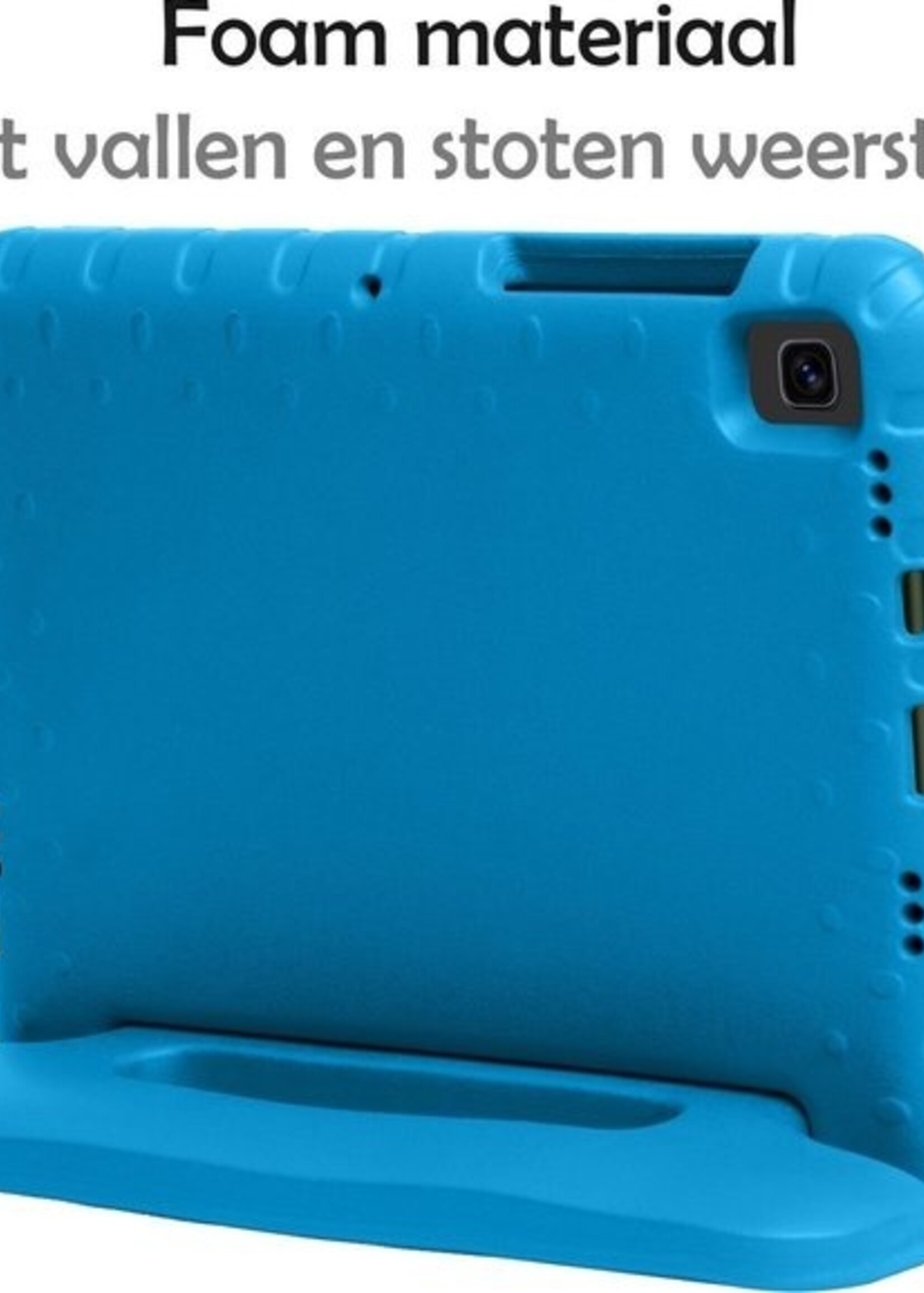 LUQ LUQ Samsung Galaxy Tab S6 Lite Kinderhoes Met Screenprotector - Blauw