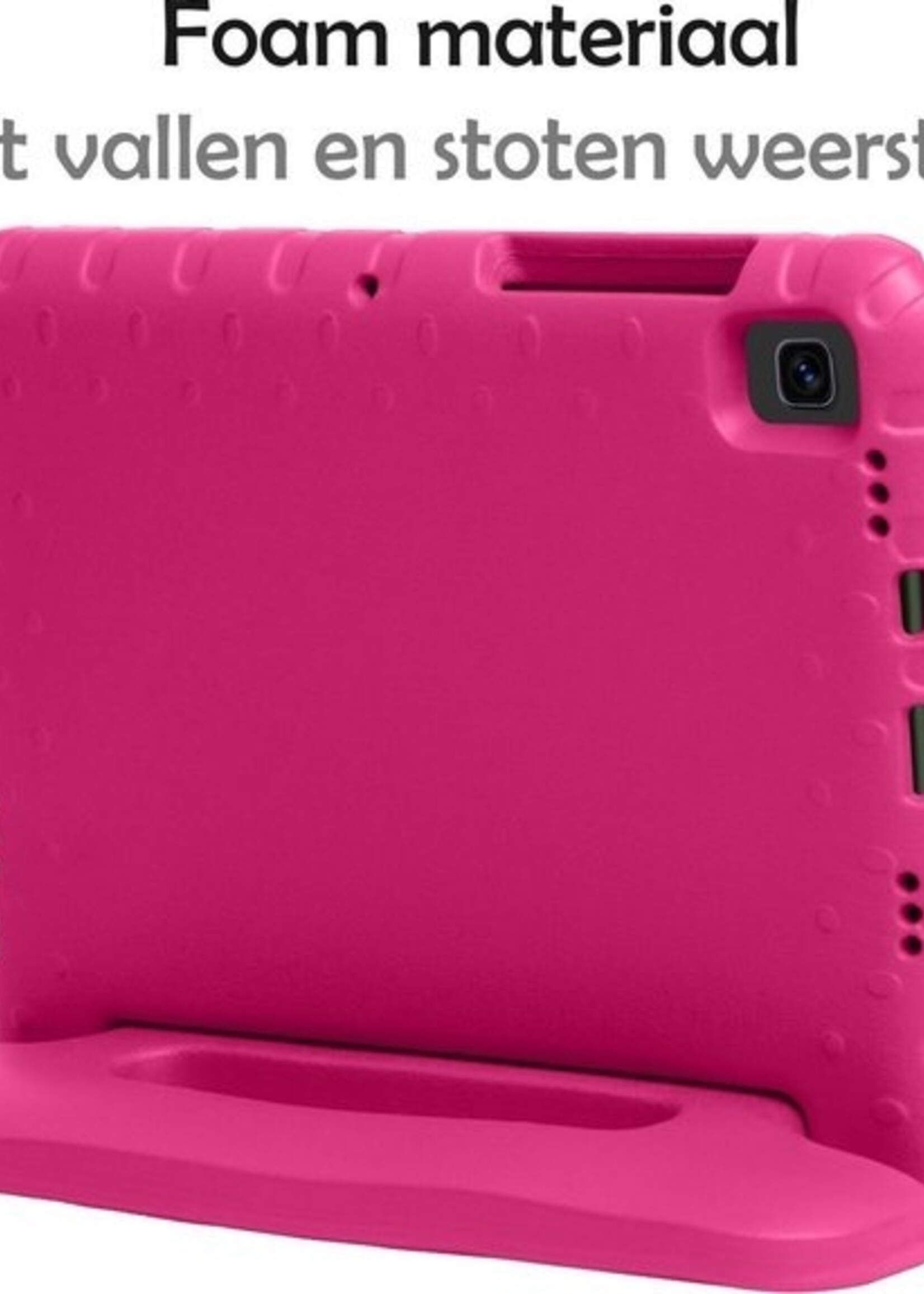 LUQ LUQ Samsung Galaxy Tab S6 Lite Kinderhoes Met Screenprotector - Roze