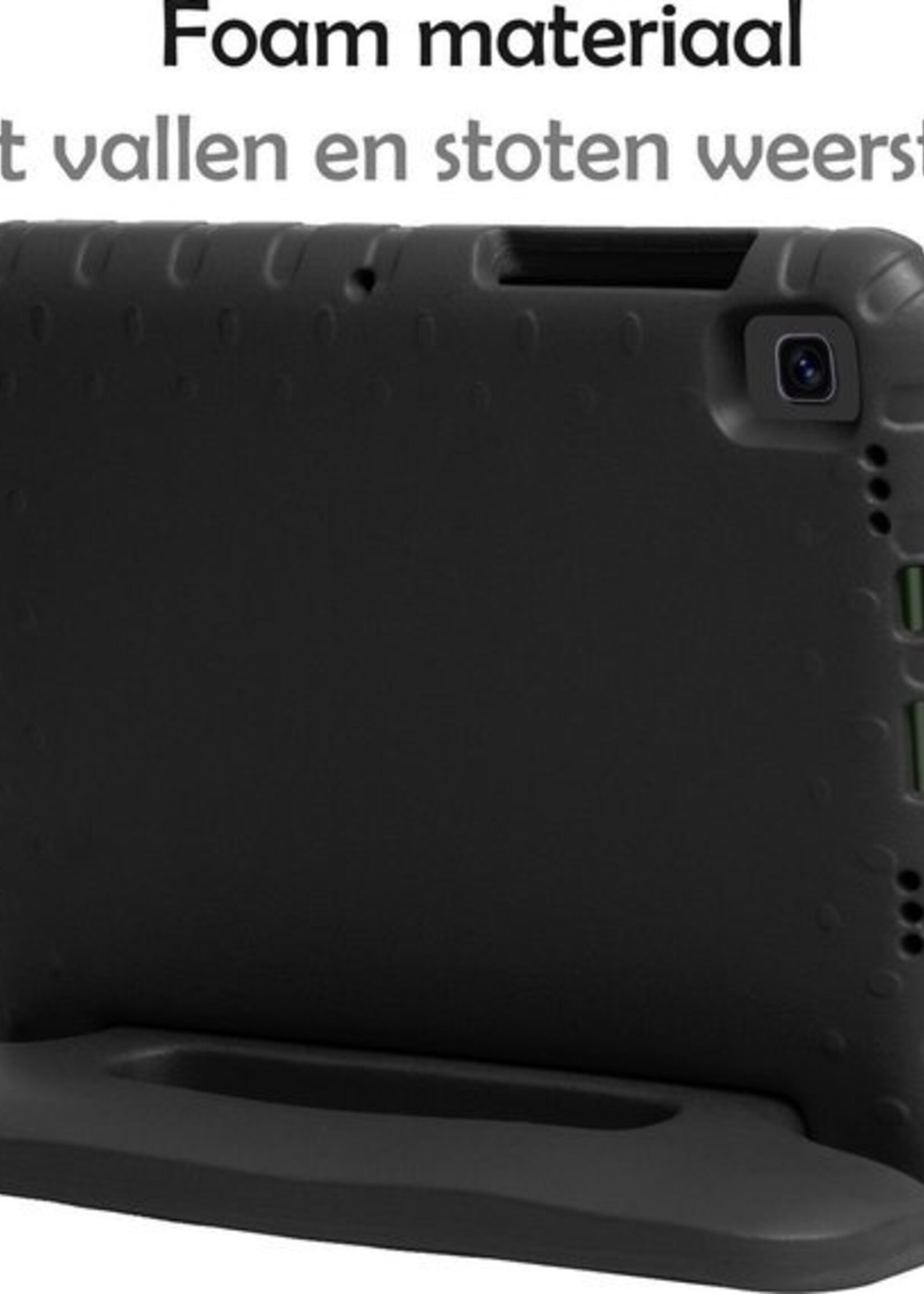 LUQ LUQ Samsung Galaxy Tab S6 Lite Kinderhoes Met Screenprotector - Zwart