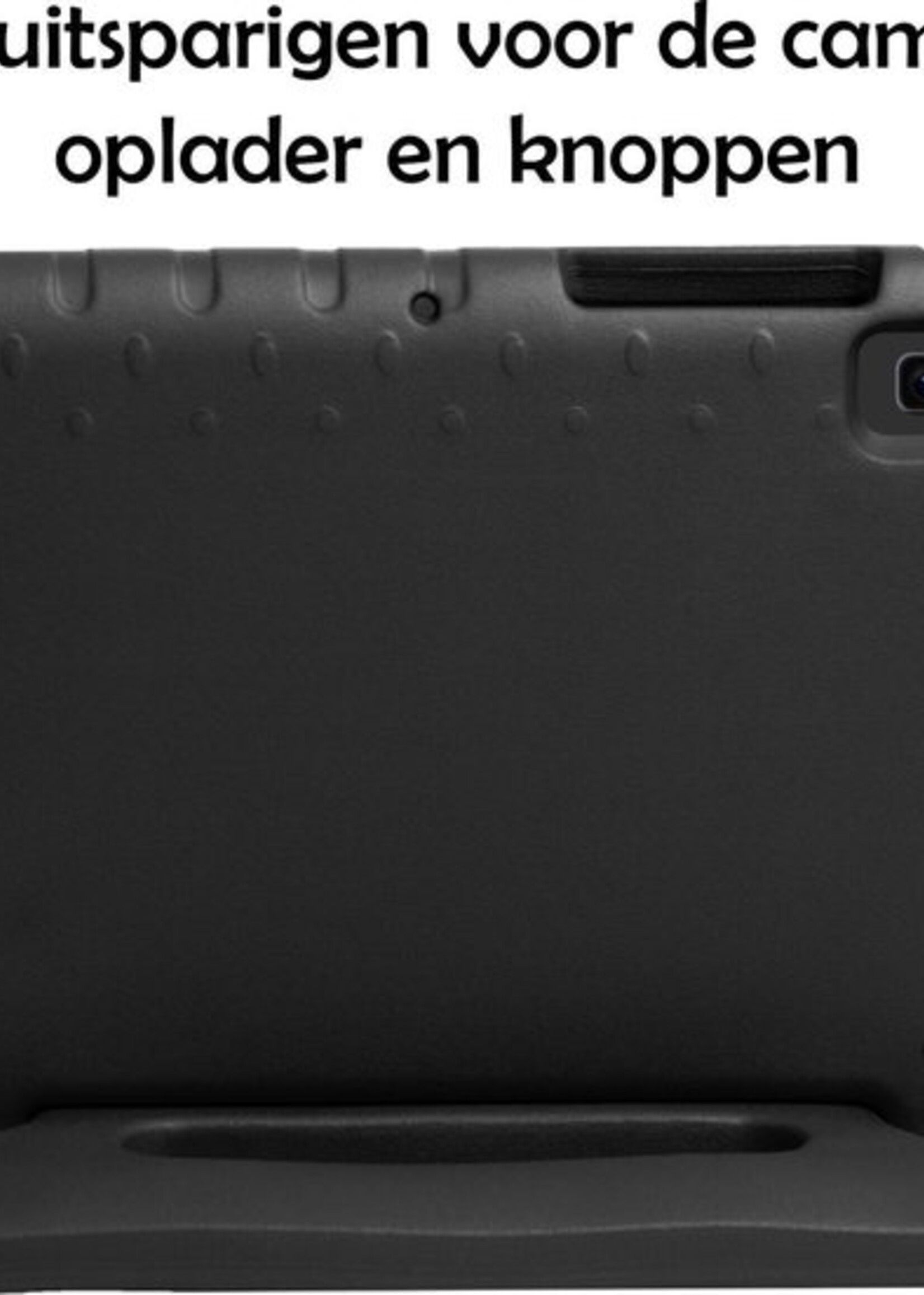 LUQ LUQ Samsung Galaxy Tab S6 Lite Kinderhoes Met Screenprotector - Zwart