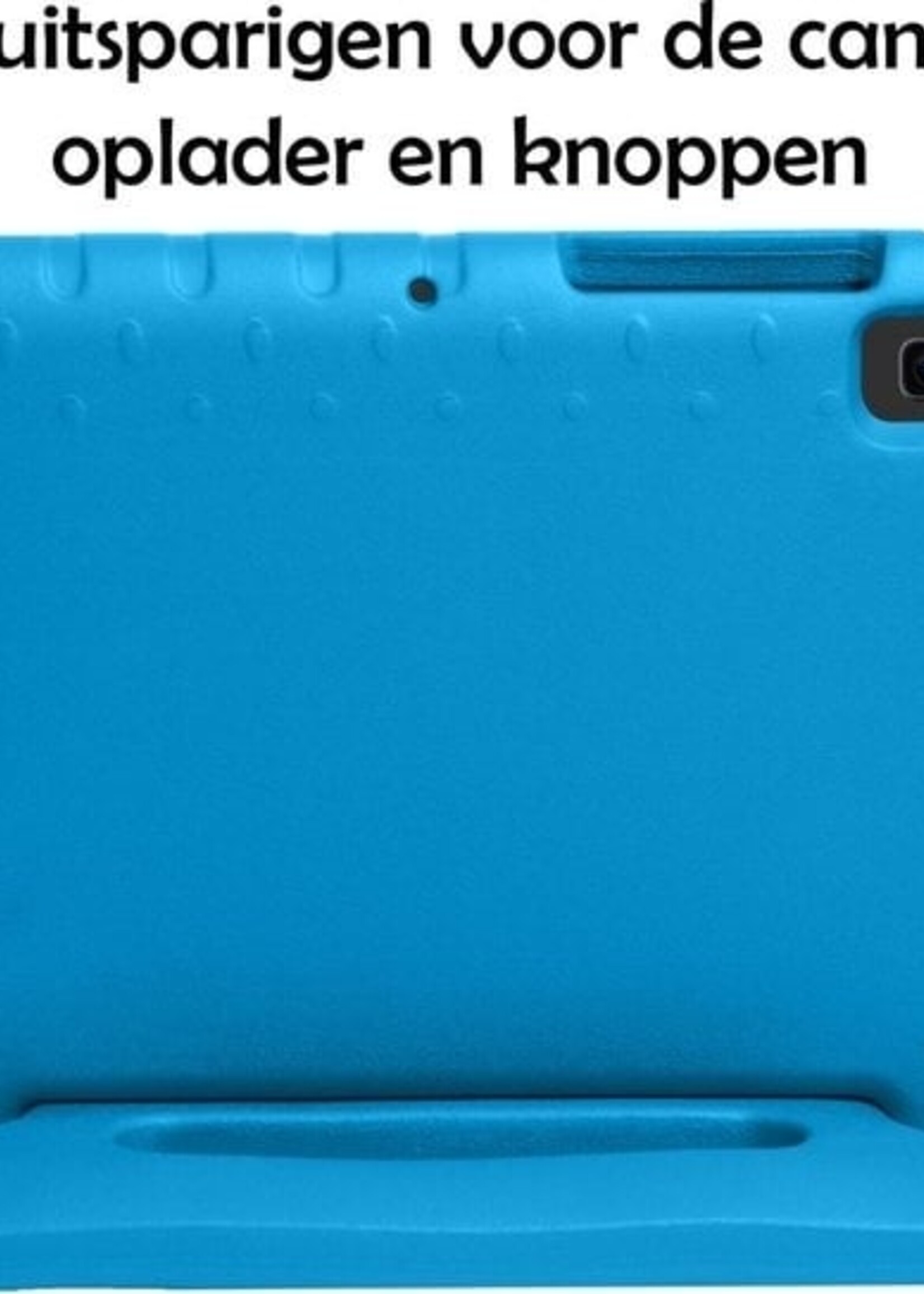 LUQ LUQ Samsung Galaxy Tab S6 Lite Kinderhoes Met 2x Screenprotector - Blauw