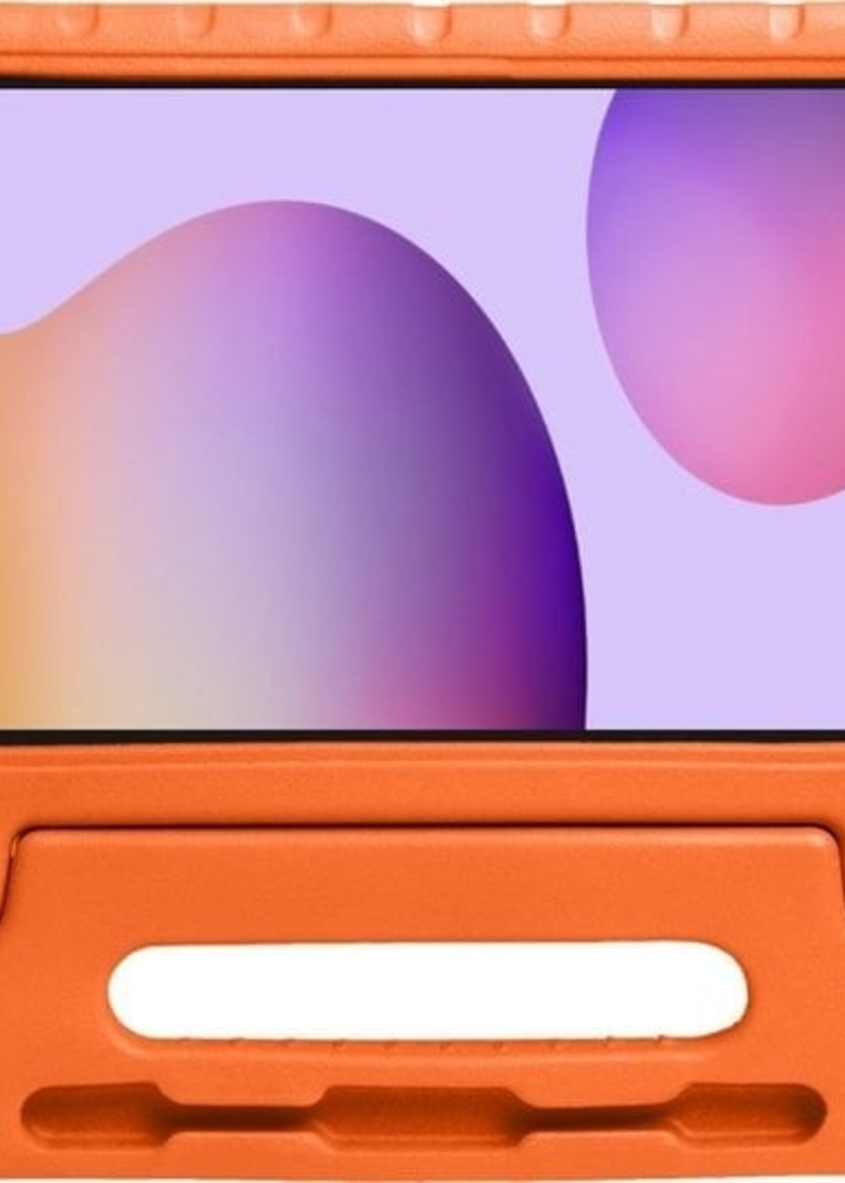 LUQ LUQ Samsung Galaxy Tab S6 Lite Kinderhoes Met 2x Screenprotector - Oranje