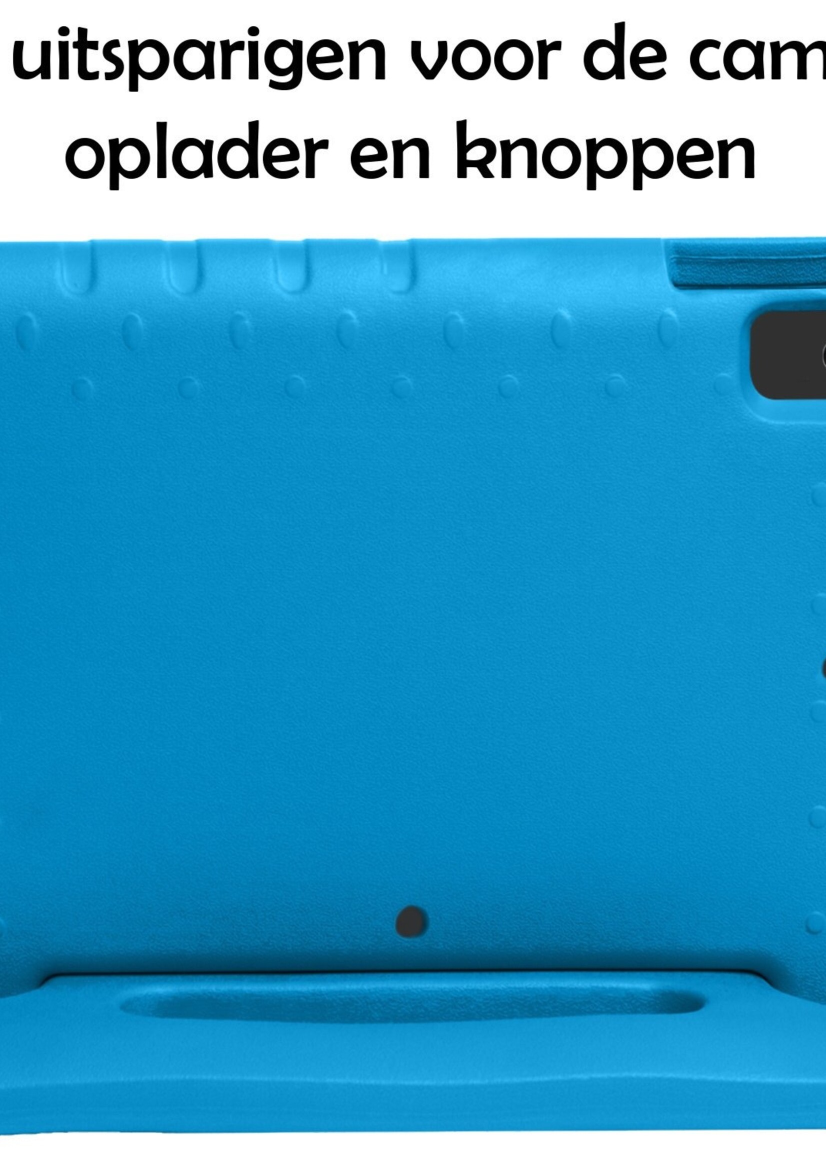 LUQ LUQ iPad 10.2 2019/2020 Kinderhoes Met Screenprotector - Blauw