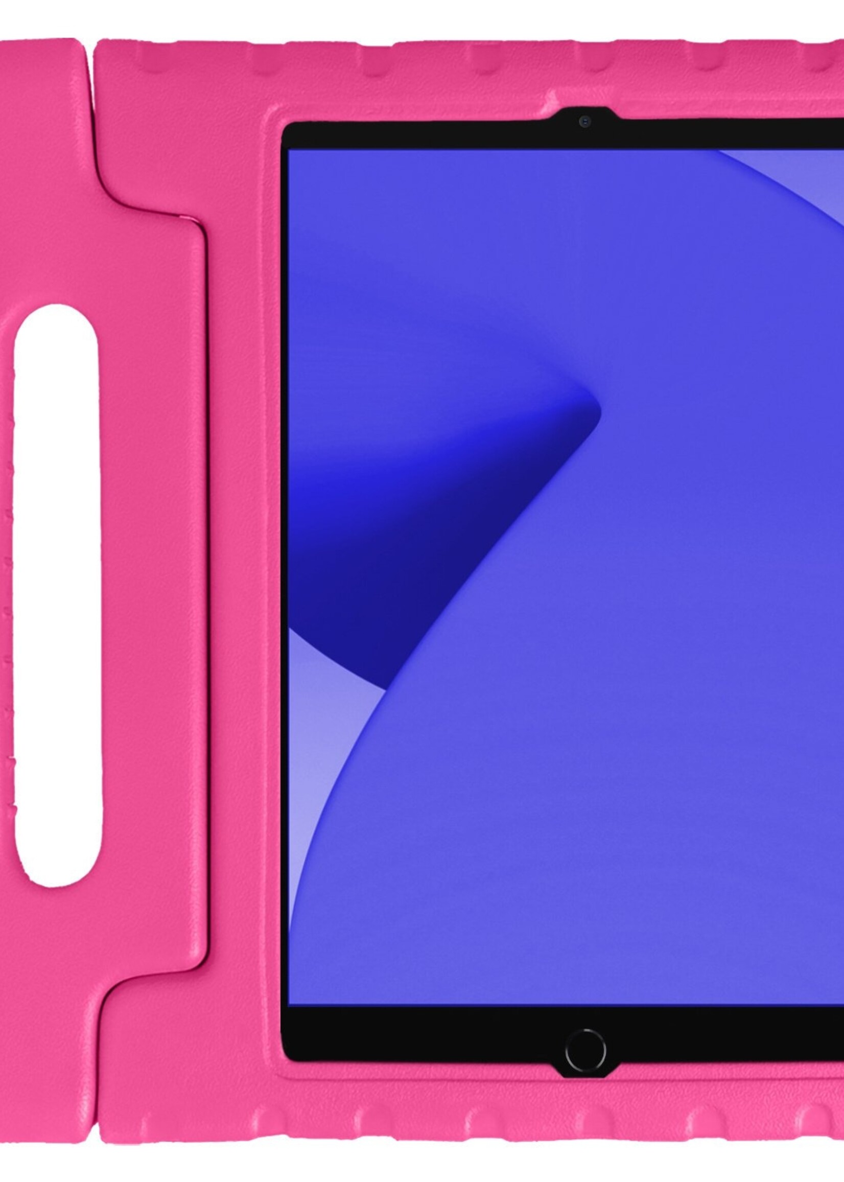 LUQ LUQ iPad 10.2 2019/2020 Kinderhoes Met Screenprotector - Roze