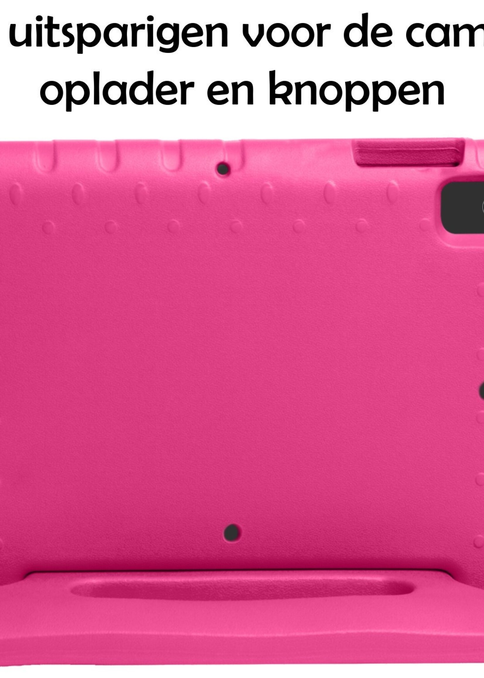 LUQ LUQ iPad 10.2 2019/2020 Kinderhoes Met Screenprotector - Roze