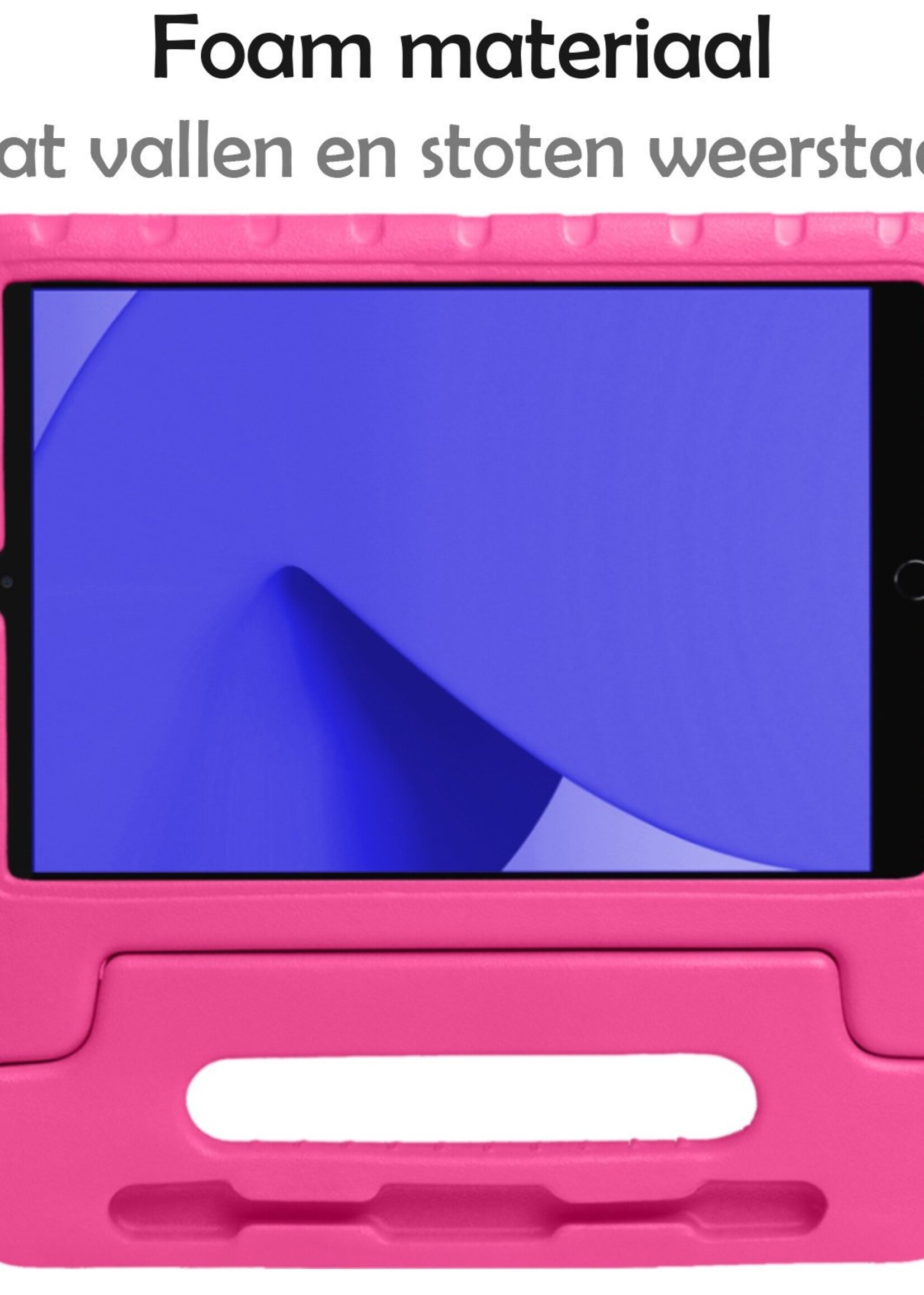 LUQ LUQ iPad 10.2 2019/2020 Kinderhoes Met 2x Screenprotector - Roze