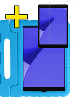 LUQ LUQ iPad 10.2 2019/2020 Kinderhoes Met Screenprotector - Blauw