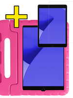 LUQ LUQ iPad 10.2 2019/2020 Kinderhoes Met Screenprotector - Roze