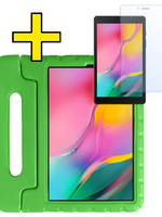LUQ LUQ Samsung Galaxy Tab A 8.0 2019 (SM-T290 / SM-T295) Kinderhoes Met Screenprotector - Groen
