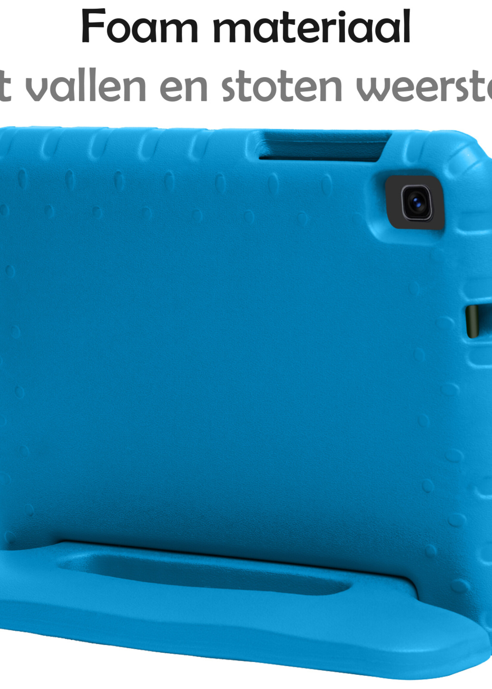 LUQ LUQ Samsung Galaxy Tab A 8.0 2019 (SM-T290 / SM-T295) Kinderhoes Met Screenprotector - Blauw