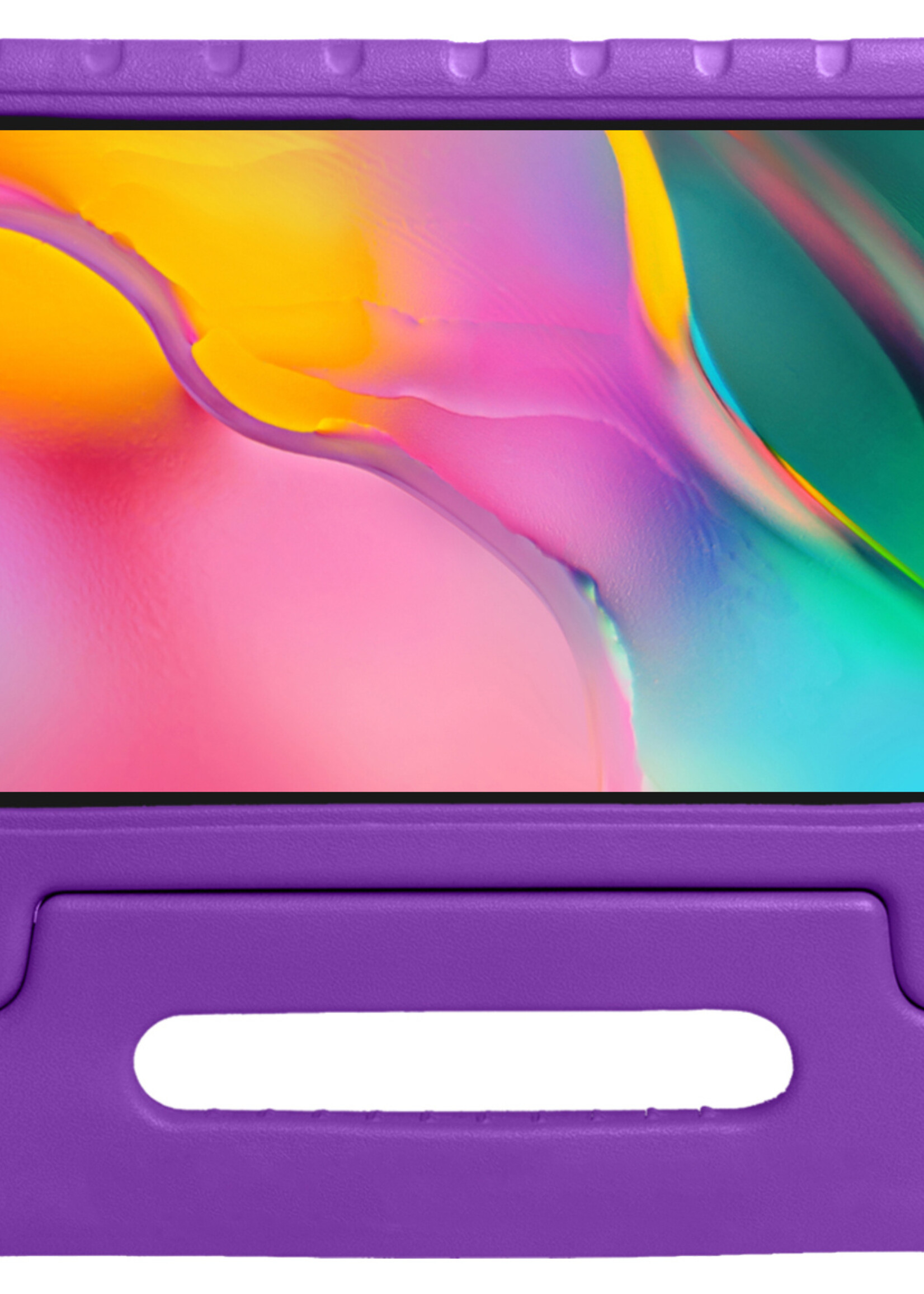 LUQ LUQ Samsung Galaxy Tab A 8.0 2019 (SM-T290 / SM-T295) Kinderhoes Met Screenprotector - Paars