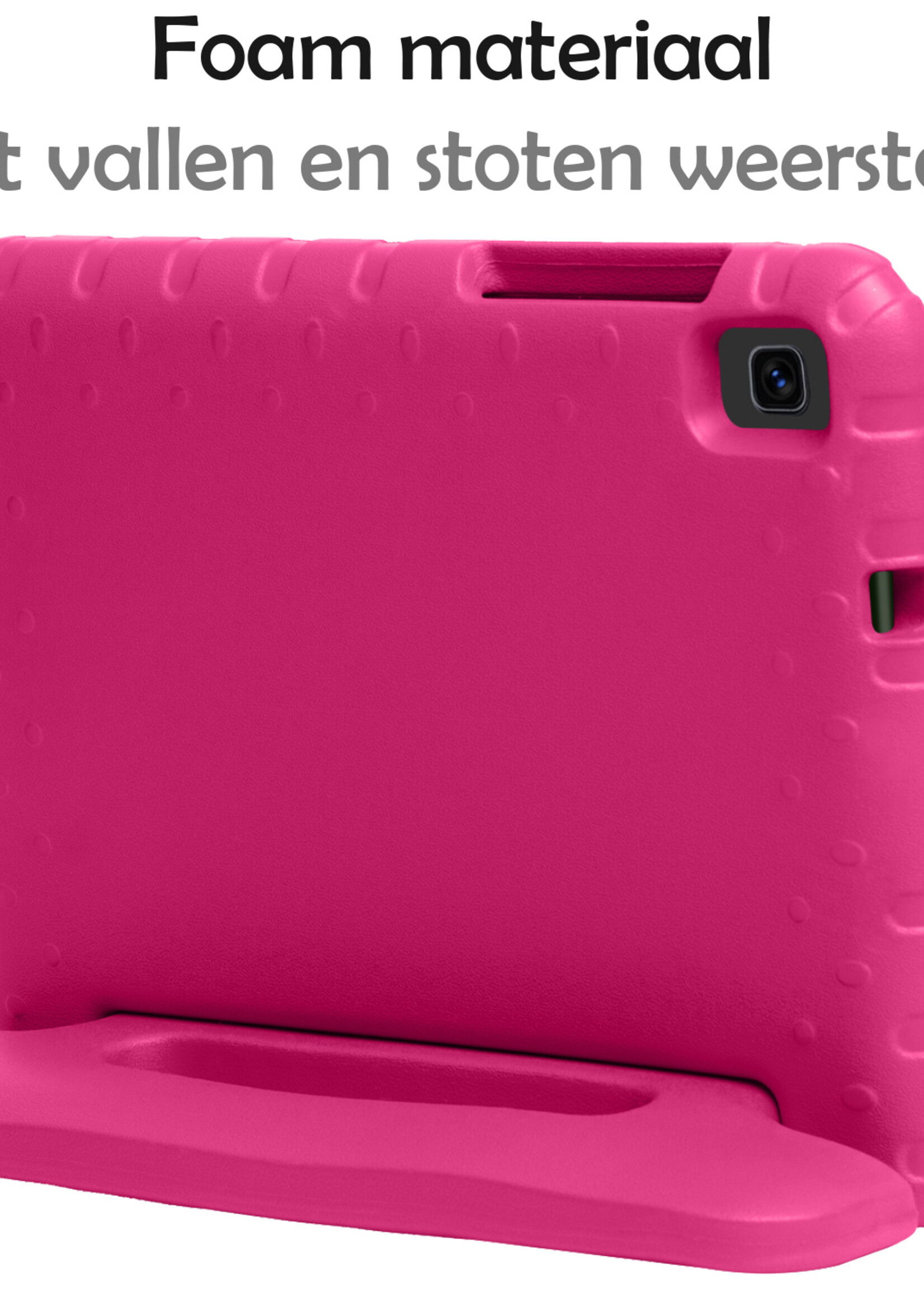 LUQ LUQ Samsung Galaxy Tab A 8.0 2019 (SM-T290 / SM-T295) Kinderhoes Met Screenprotector - Roze