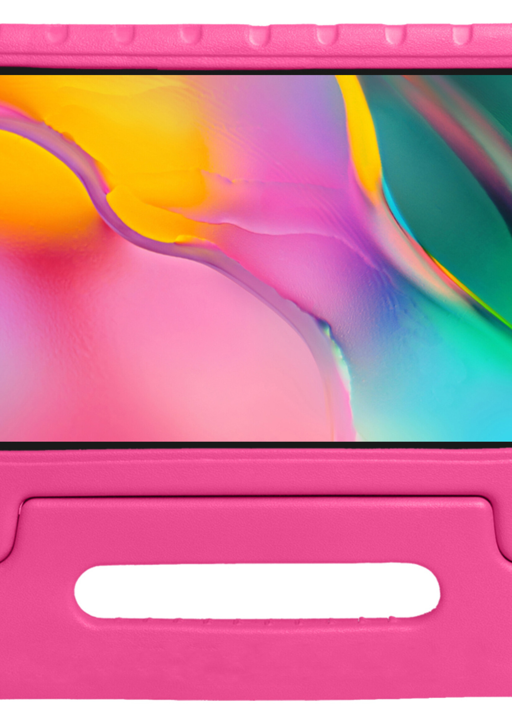 LUQ LUQ Samsung Galaxy Tab A 8.0 2019 (SM-T290 / SM-T295) Kinderhoes Met Screenprotector - Roze