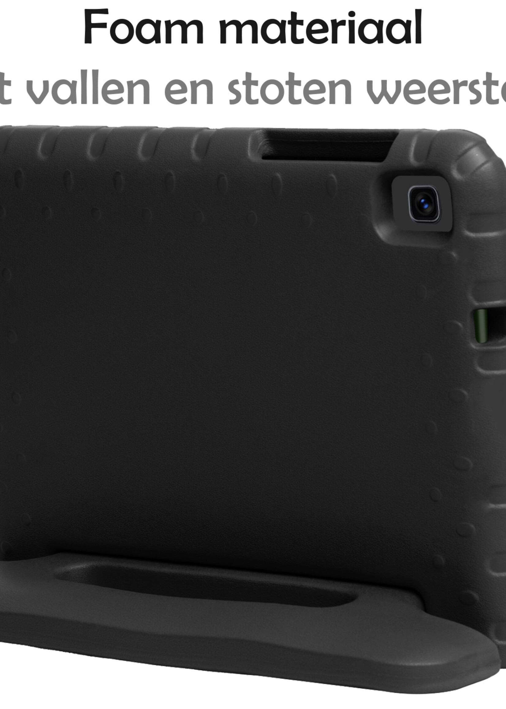 LUQ LUQ Samsung Galaxy Tab A 8.0 2019 (SM-T290 / SM-T295) Kinderhoes Met Screenprotector - Zwart