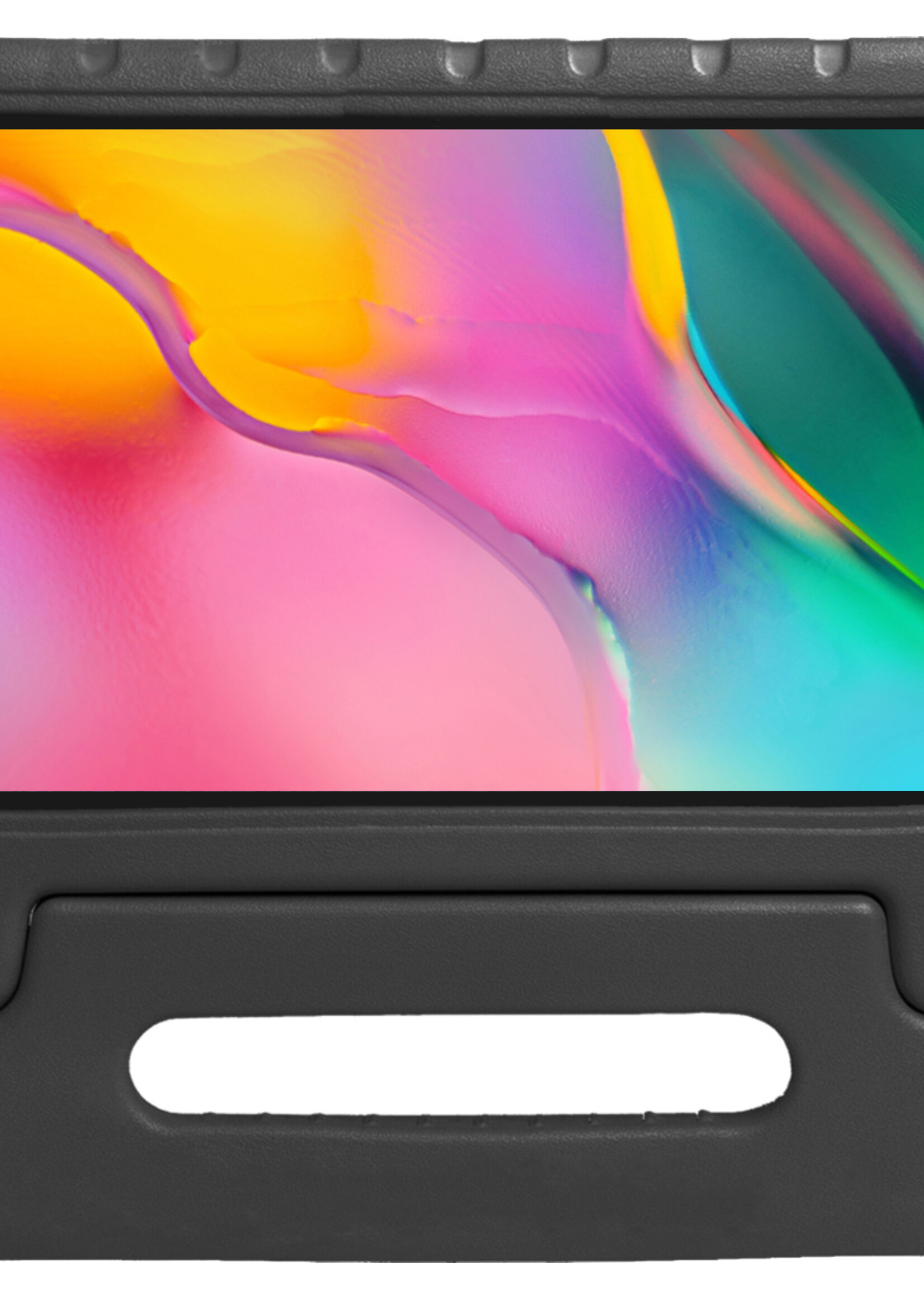 LUQ LUQ Samsung Galaxy Tab A 8.0 2019 (SM-T290 / SM-T295) Kinderhoes Met 2x Screenprotector - Zwart