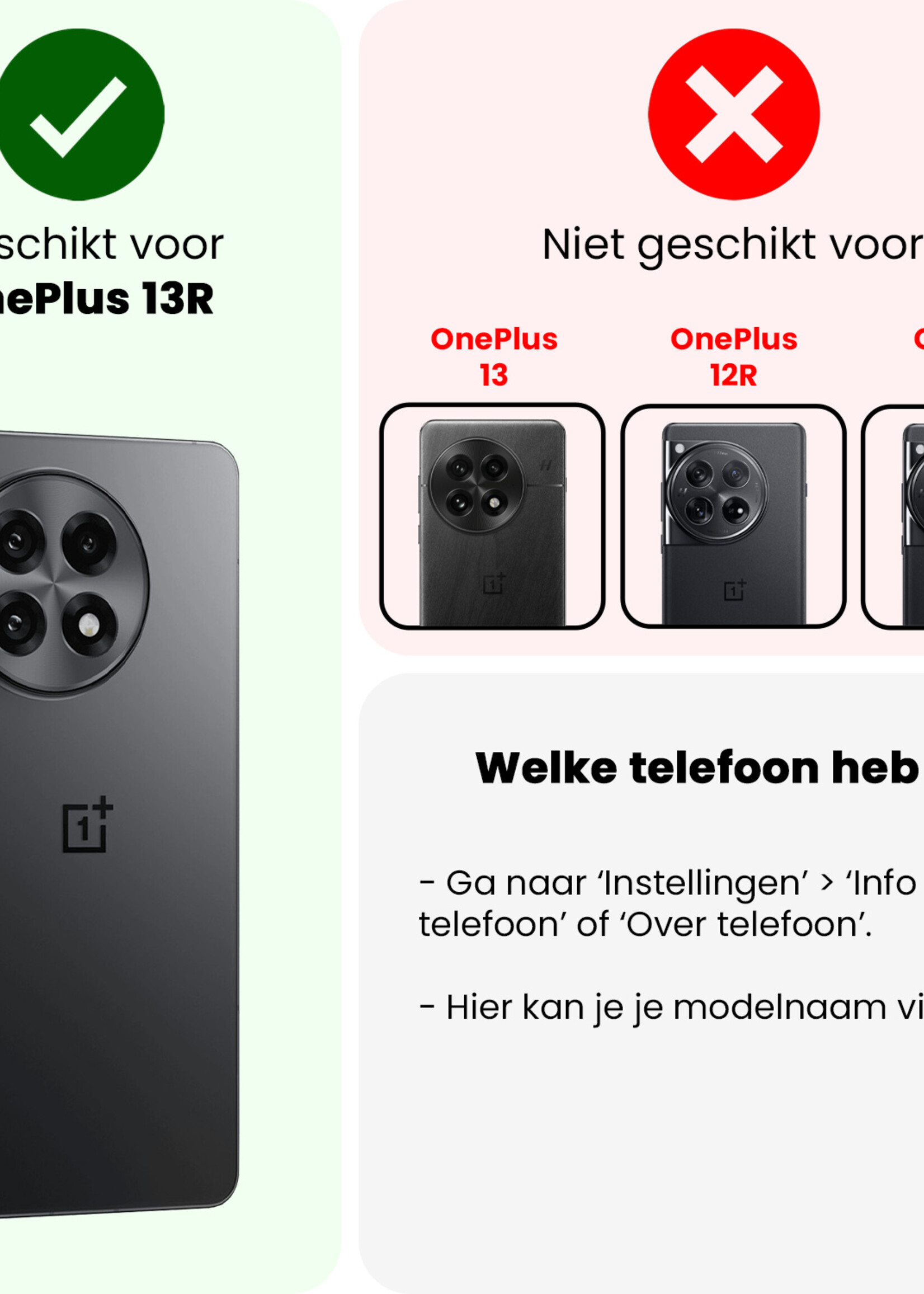 LUQ LUQ OnePlus 13R Camera Screenprotector - 3 PACK