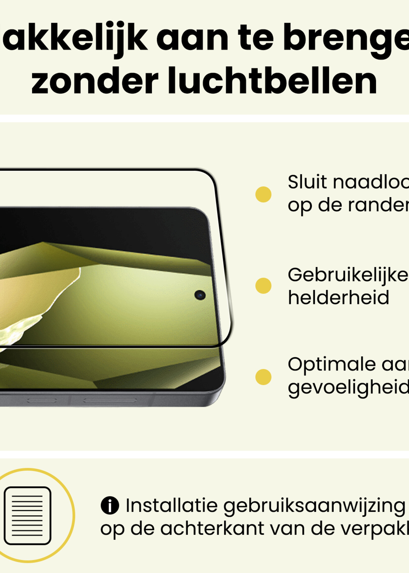 LUQ LUQ OnePlus 13R Screenprotector Full Cover - 2 PACK