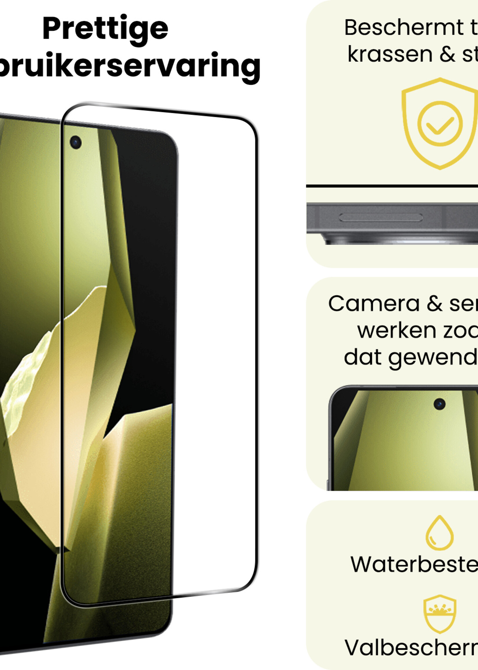 LUQ LUQ OnePlus 13R Screenprotector Full Cover - 2 PACK