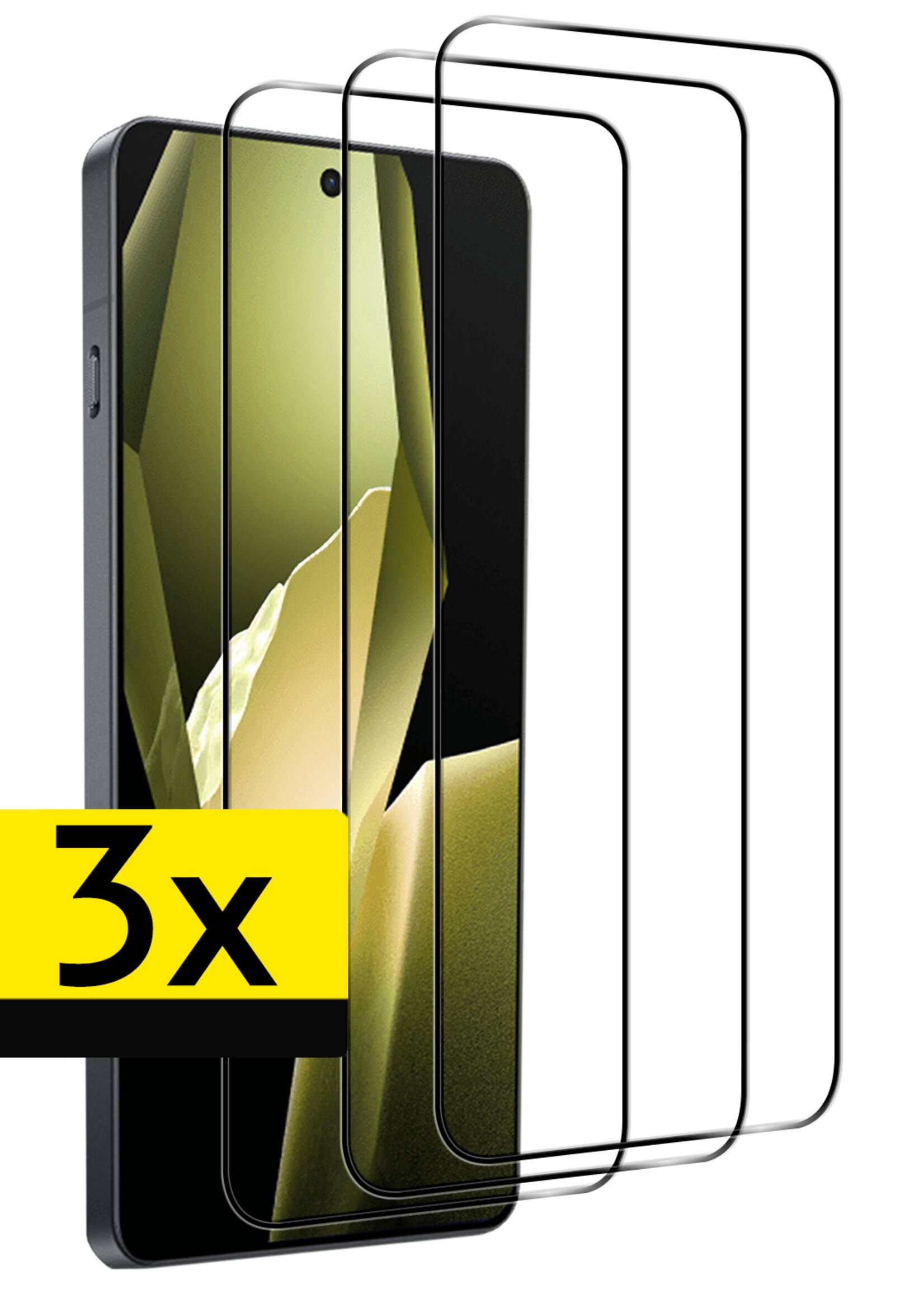LUQ LUQ OnePlus 13R Screenprotector Full Cover - 3 PACK