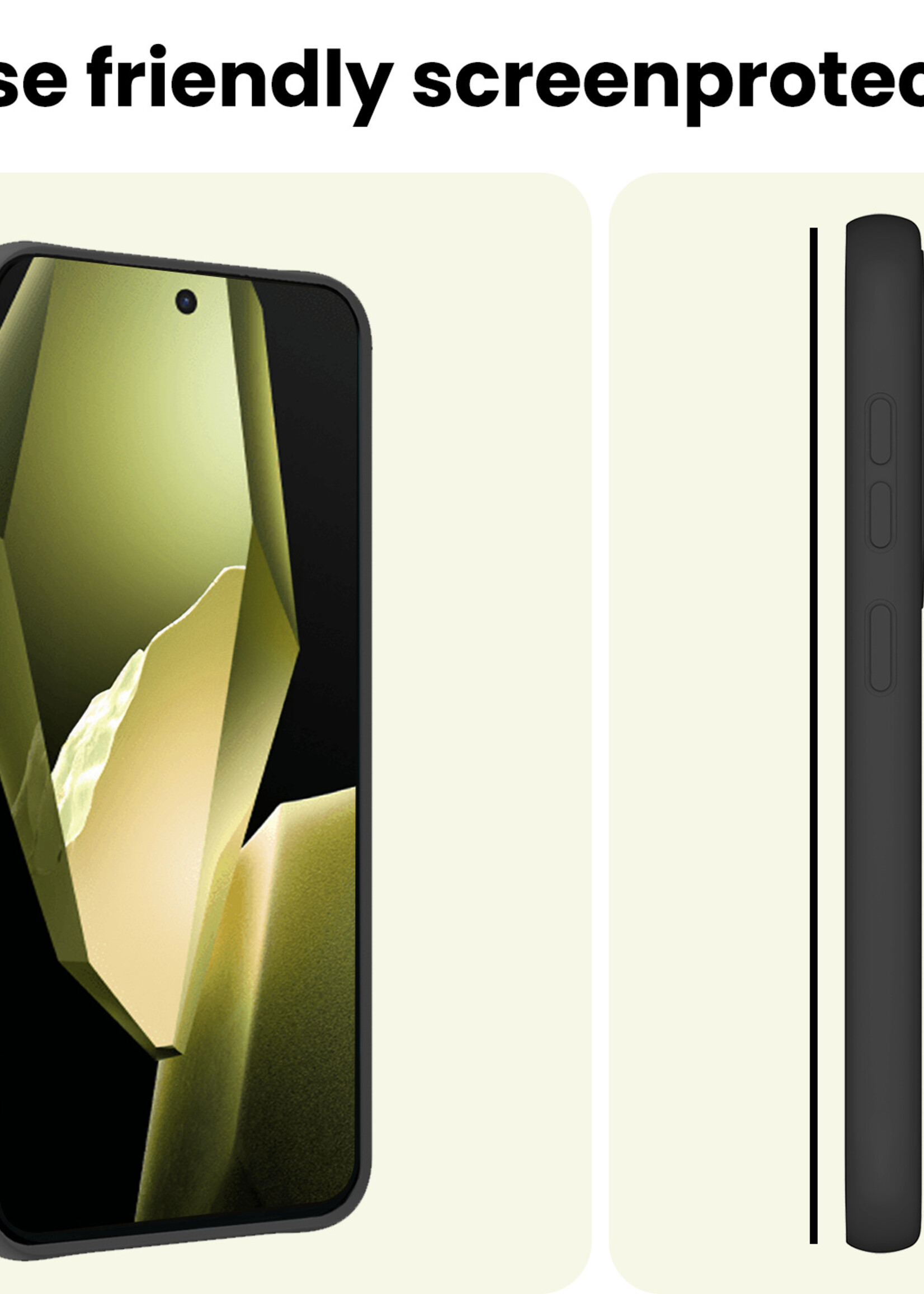 LUQ LUQ OnePlus 13R Screenprotector Full Cover - 3 PACK