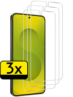 LUQ LUQ Samsung Galaxy S25 Screenprotector Glas - 3 PACK