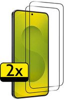 LUQ LUQ Samsung Galaxy S25 Screenprotector Glas Full Cover - 2 PACK
