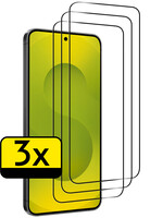LUQ LUQ Samsung Galaxy S25 Screenprotector Glas Full Cover - 3 PACK