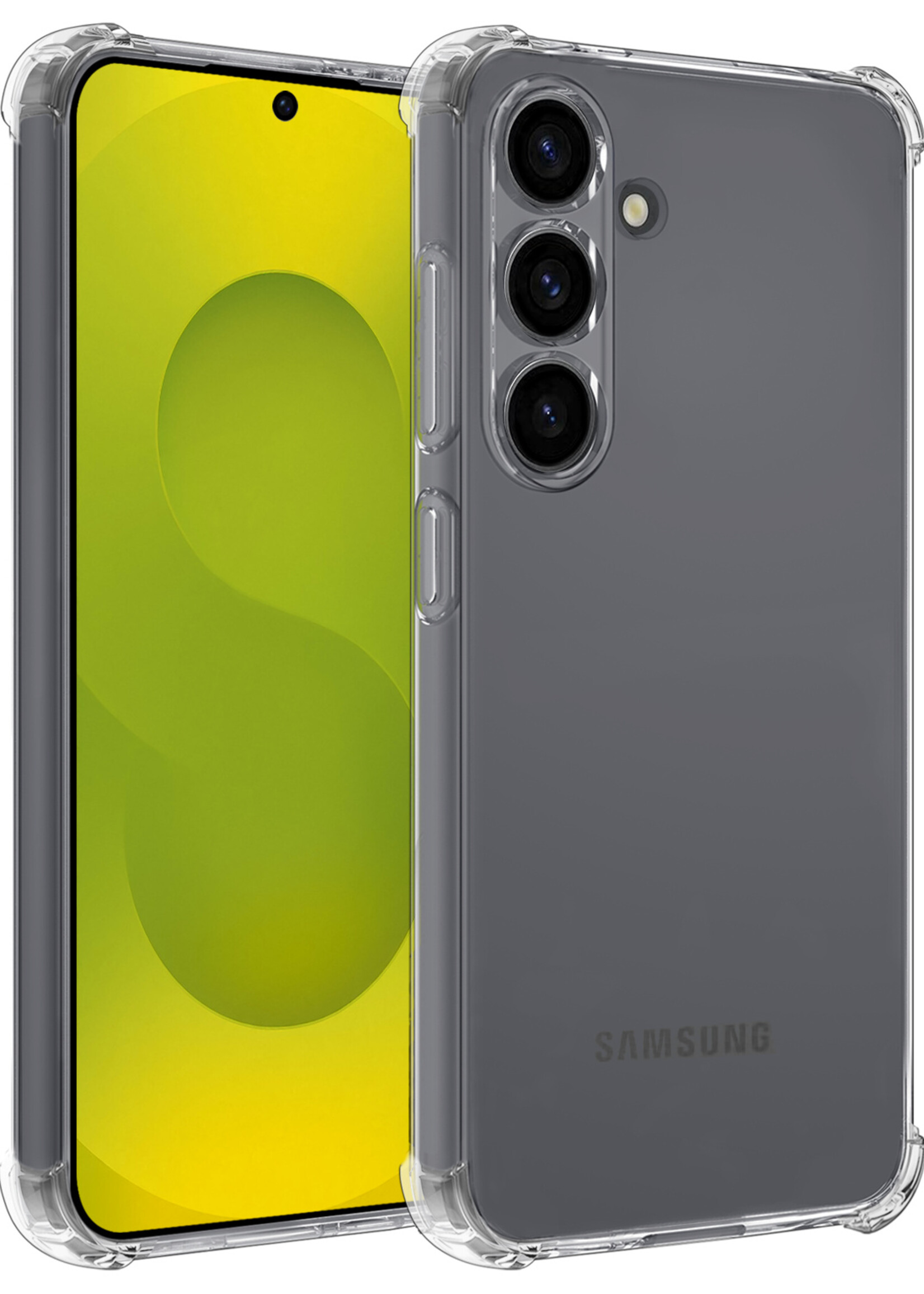 LUQ LUQ Samsung Galaxy S25 Hoesje Shockproof - Transparant