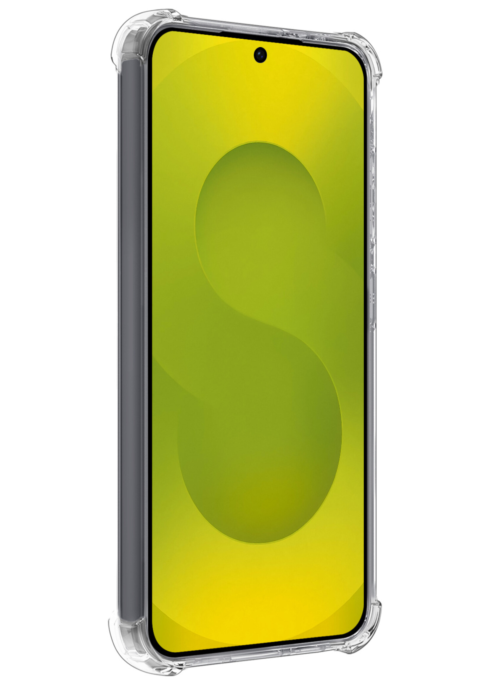 LUQ LUQ Samsung Galaxy S25 Hoesje Shockproof - Transparant - 2 PACK