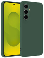 LUQ LUQ Samsung Galaxy S25 Hoesje Siliconen - Donkergroen