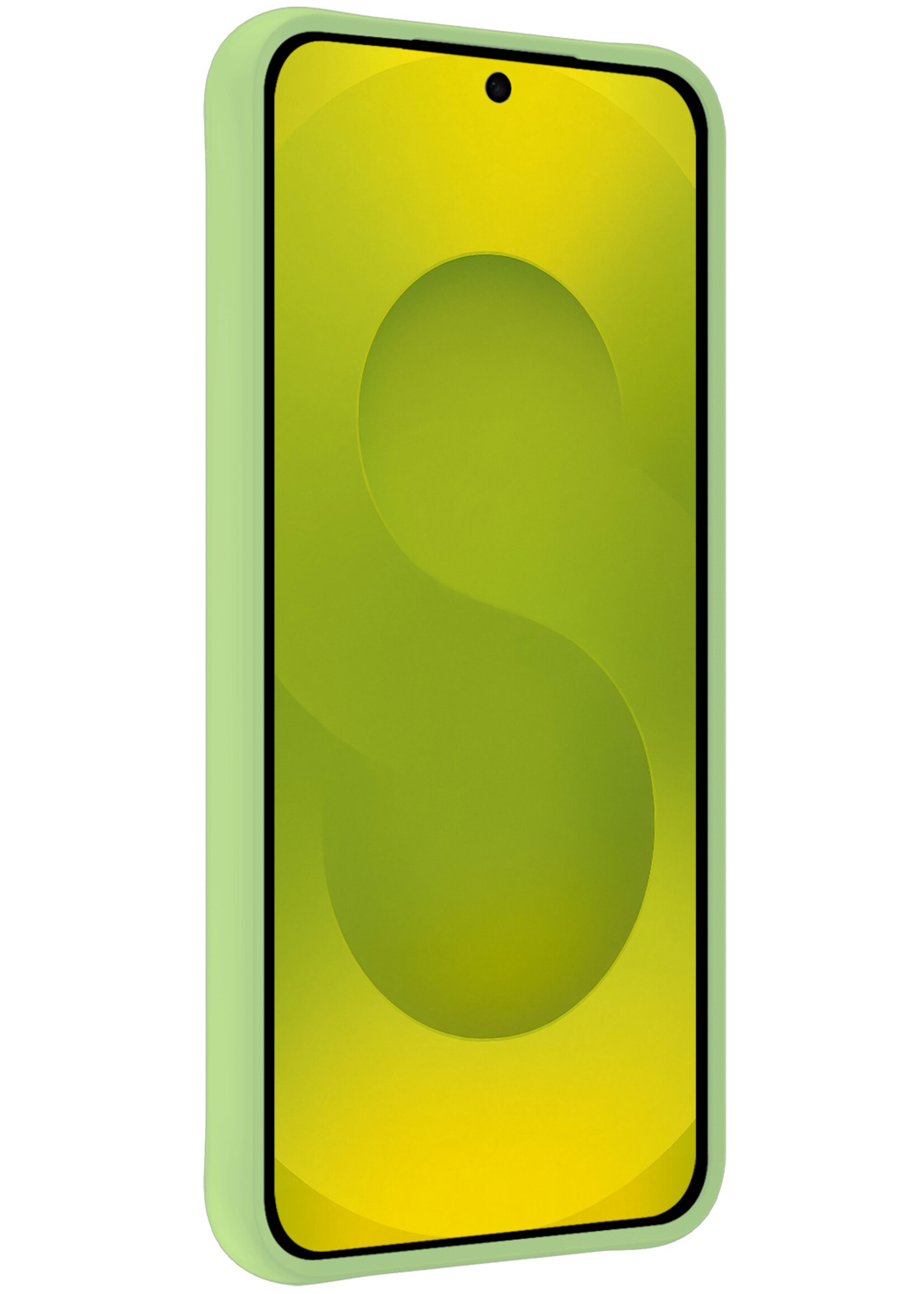 LUQ LUQ Samsung Galaxy S25 Hoesje Siliconen - Groen