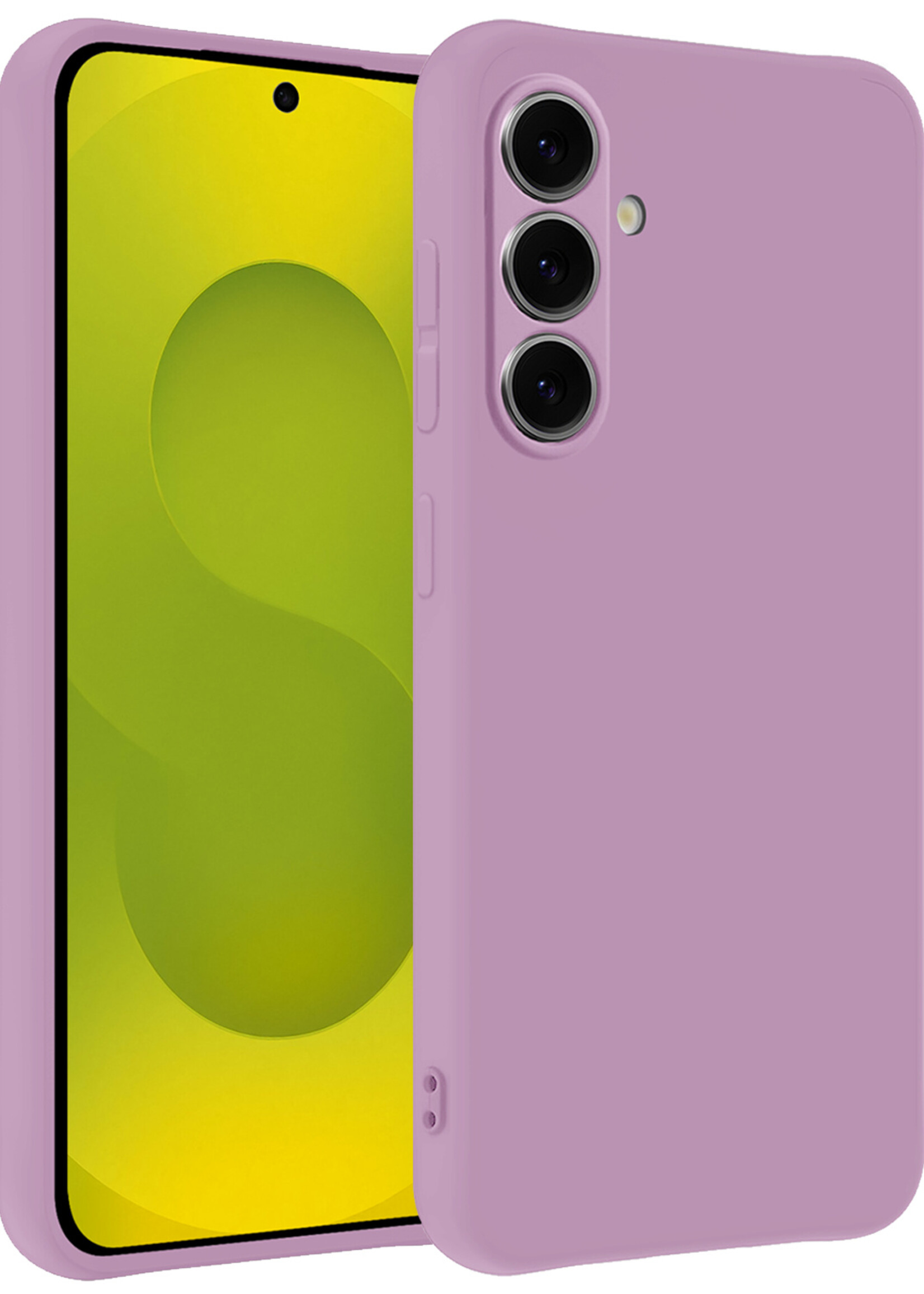 LUQ LUQ Samsung Galaxy S25 Hoesje Siliconen - Lila