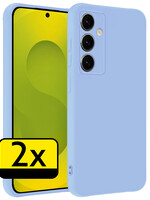 LUQ LUQ Samsung Galaxy S25 Hoesje Siliconen - Lichtblauw - 2 PACK