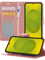 LUQ LUQ Samsung Galaxy S25 Hoesje Bookcase - Rose Goud