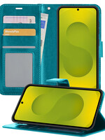 LUQ LUQ Samsung Galaxy S25 Hoesje Bookcase - Turquoise