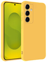 LUQ LUQ Samsung Galaxy S25 Plus Hoesje Siliconen - Geel
